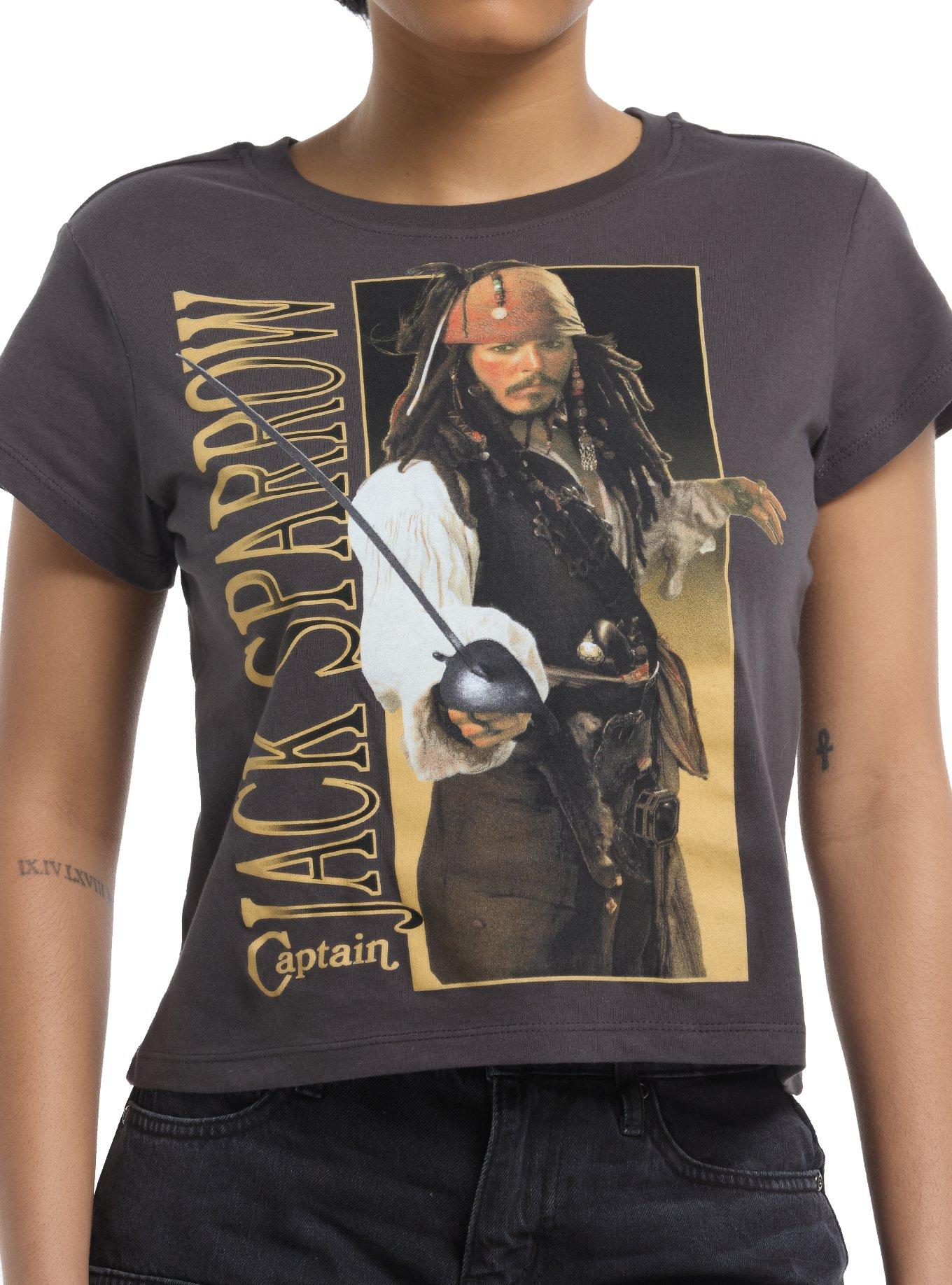 Pirates Of The Caribbean Jack Sparrow Photo Girls Skimmer TShirt Graphic Tee | Graphic Tee | Unisex Shirt | Perfect Gift for Fans