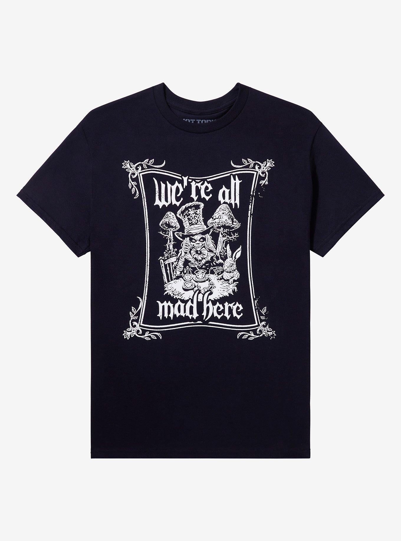 Skeleton Mad Hatter Frame T-Shirt | Premium Unisex T-Shirt, Trending Graphic Tee