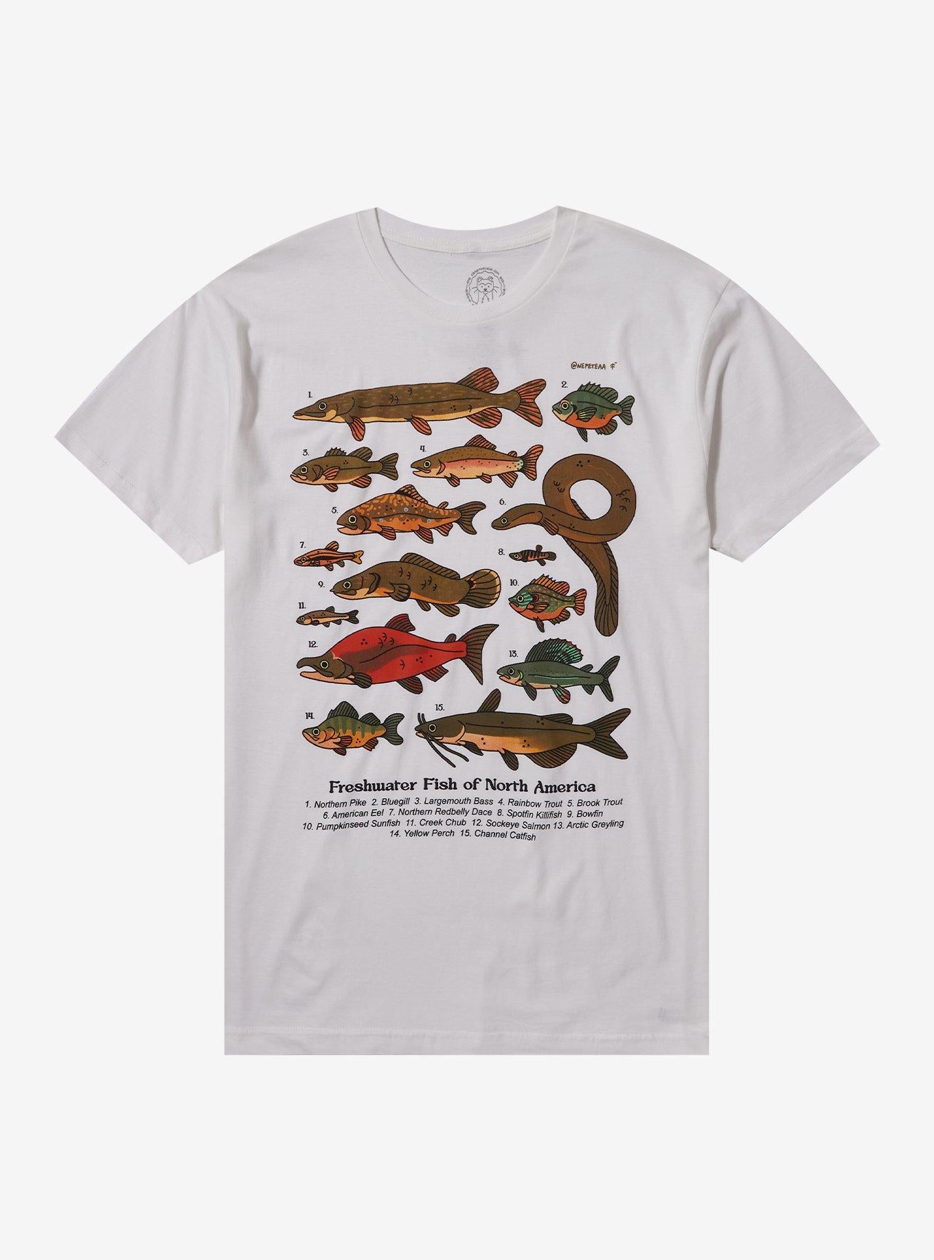 North America Fish TShirt By Camp Mustelid Graphic Tee | Graphic Tee | Unisex Shirt | Top Trending Fashion