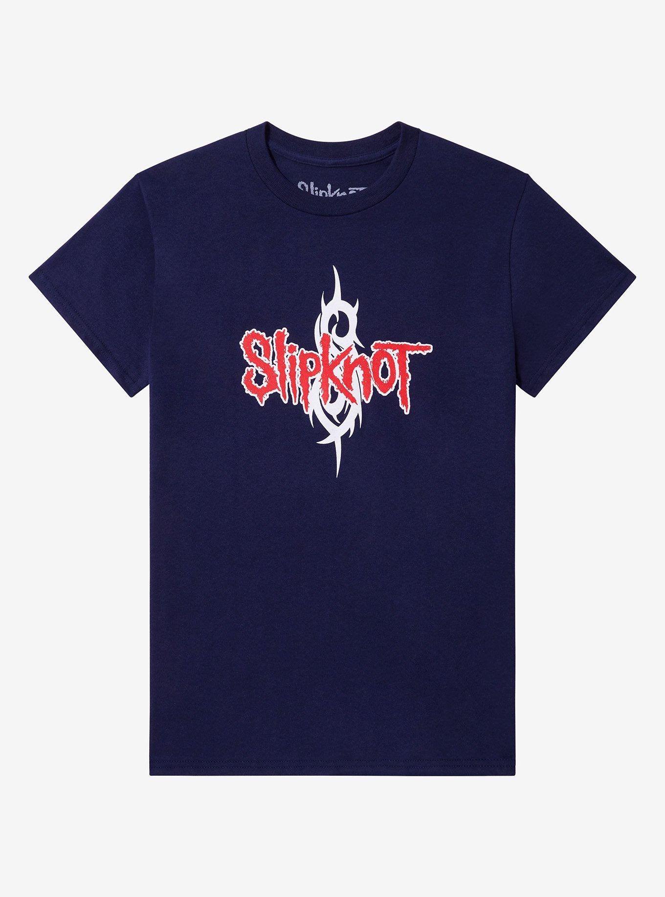 Slipknot Logo & Barcode Boyfriend Fit Girls T-Shirt