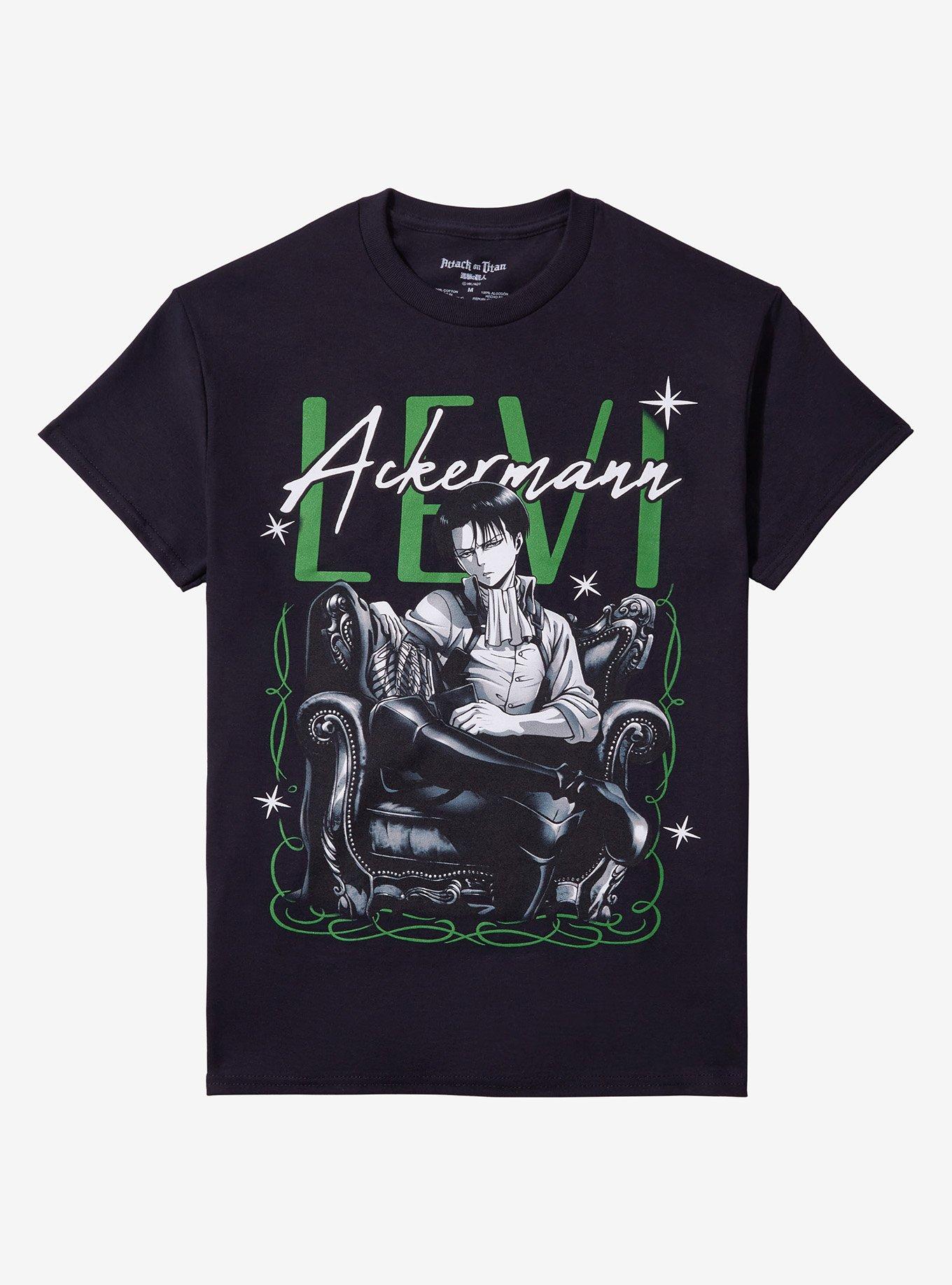 Attack On Titan Levi Chair Tonal Girls T-Shirt