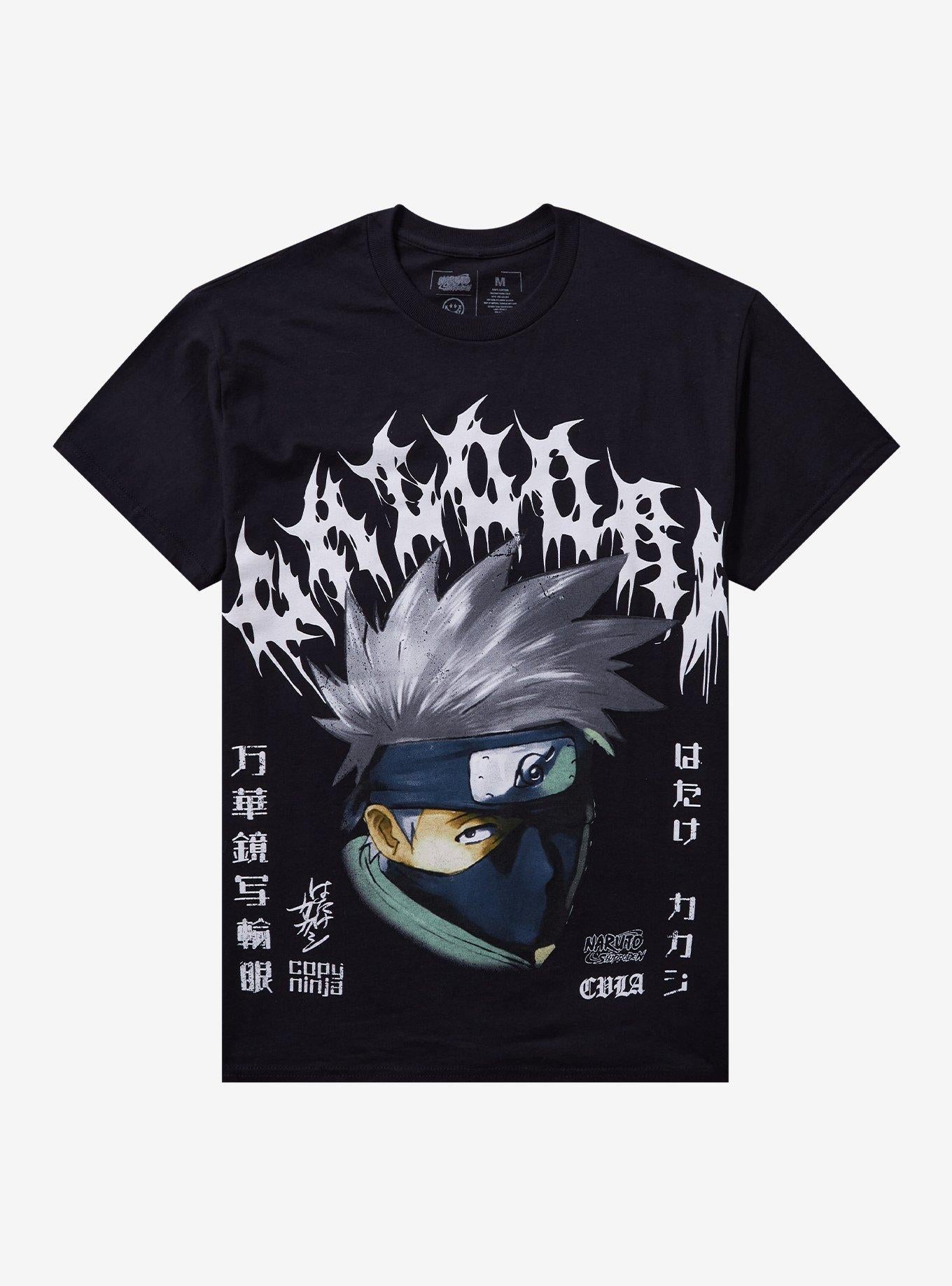 CVLA X Naruto Shippuden Kakashi Metal TShirt Graphic Tee | Graphic Tee | Unisex Shirt | Premium Quality Apparel