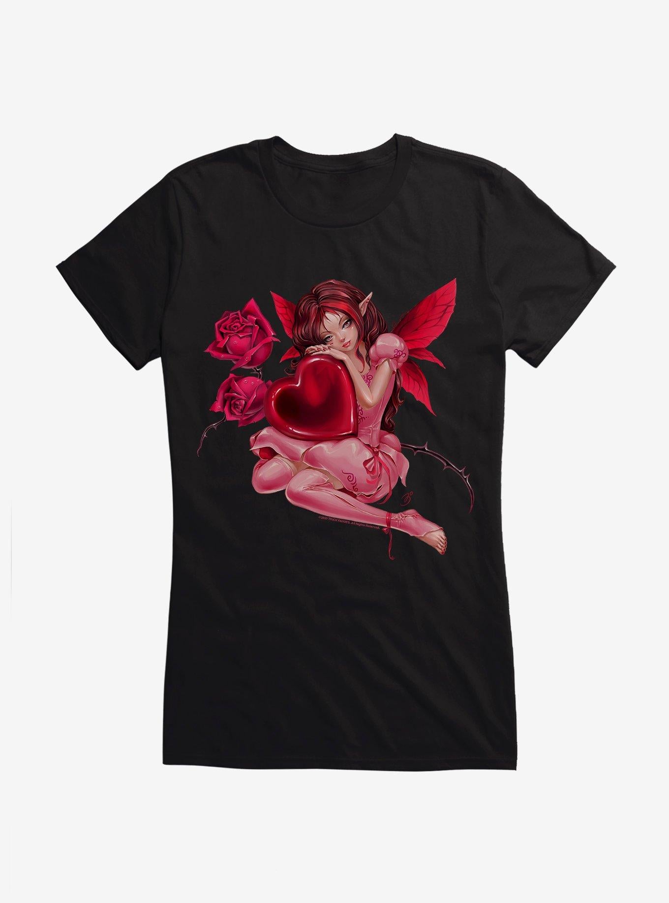 Fairies By Trick Love Fairy Girls T Shirt T Shirt Premium Print Workout Ready
