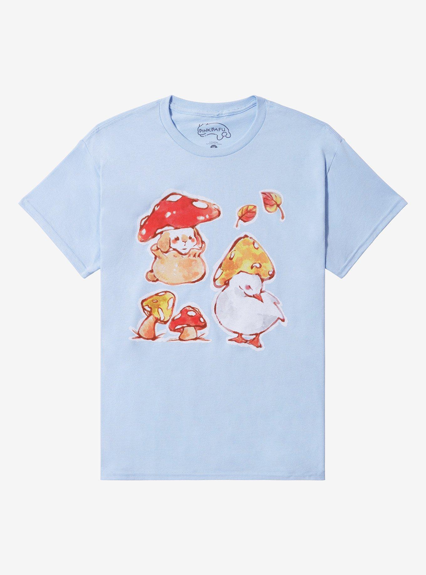 Mushroom Critter T-Shirt By PinkPafu