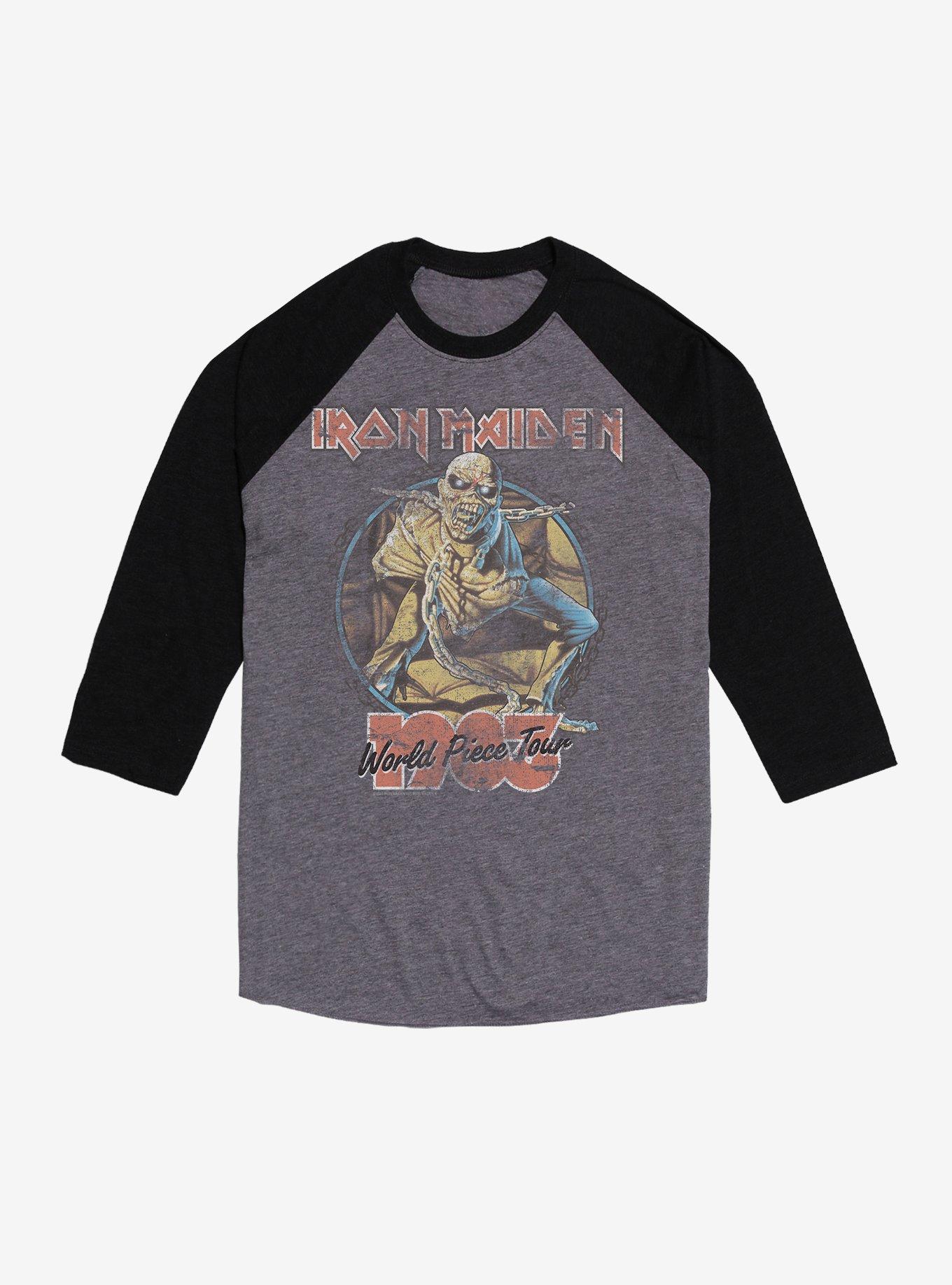 Iron Maiden Vintage World Piece Tour 1983 Raglan T Shirt T Shirt Gym Lifestyle Best Seller Look