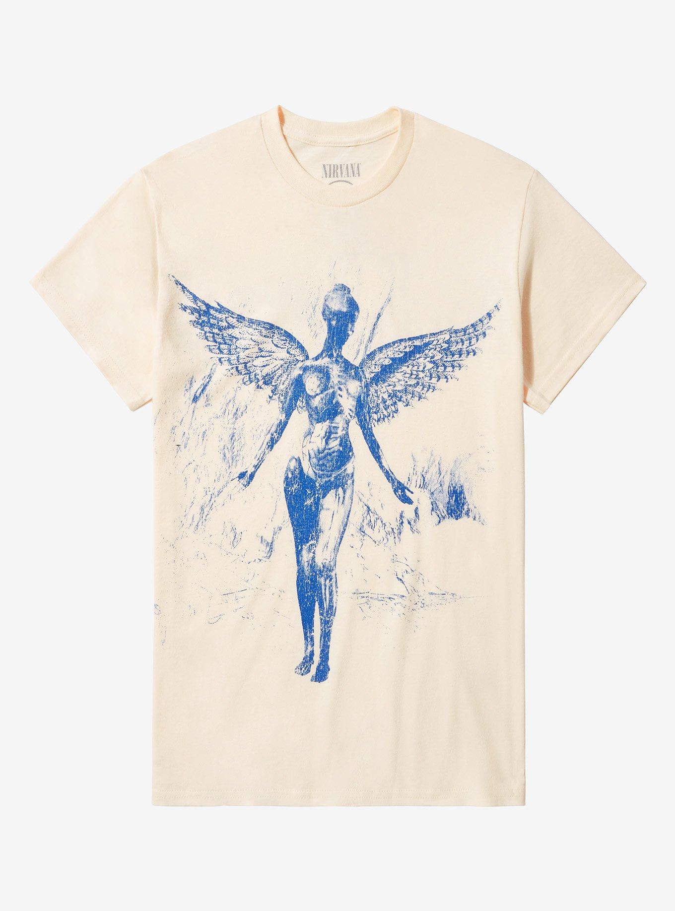 Nirvana Blue In Utero Angel Boyfriend Fit Girls TShirt Graphic Tee | Graphic Tee | Unisex Shirt | Top Trending Fashion