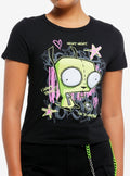 Invader Zim GIR Scribbles Girls TShirt Graphic Tee | Graphic Tee | Unisex Shirt | Soft Comfortable Wear