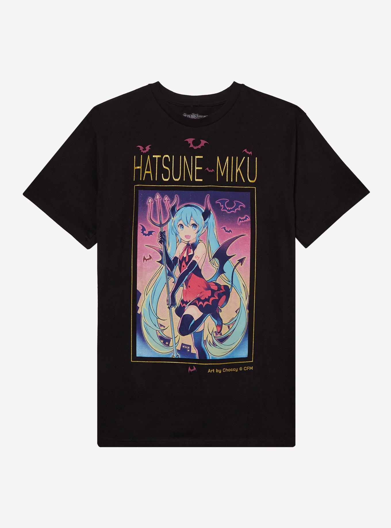 Hatsune Miku Devil Costume Metallic Details TShirt By Choccy Graphic Tee | Graphic Tee | Unisex Shirt | Premium Quality Apparel