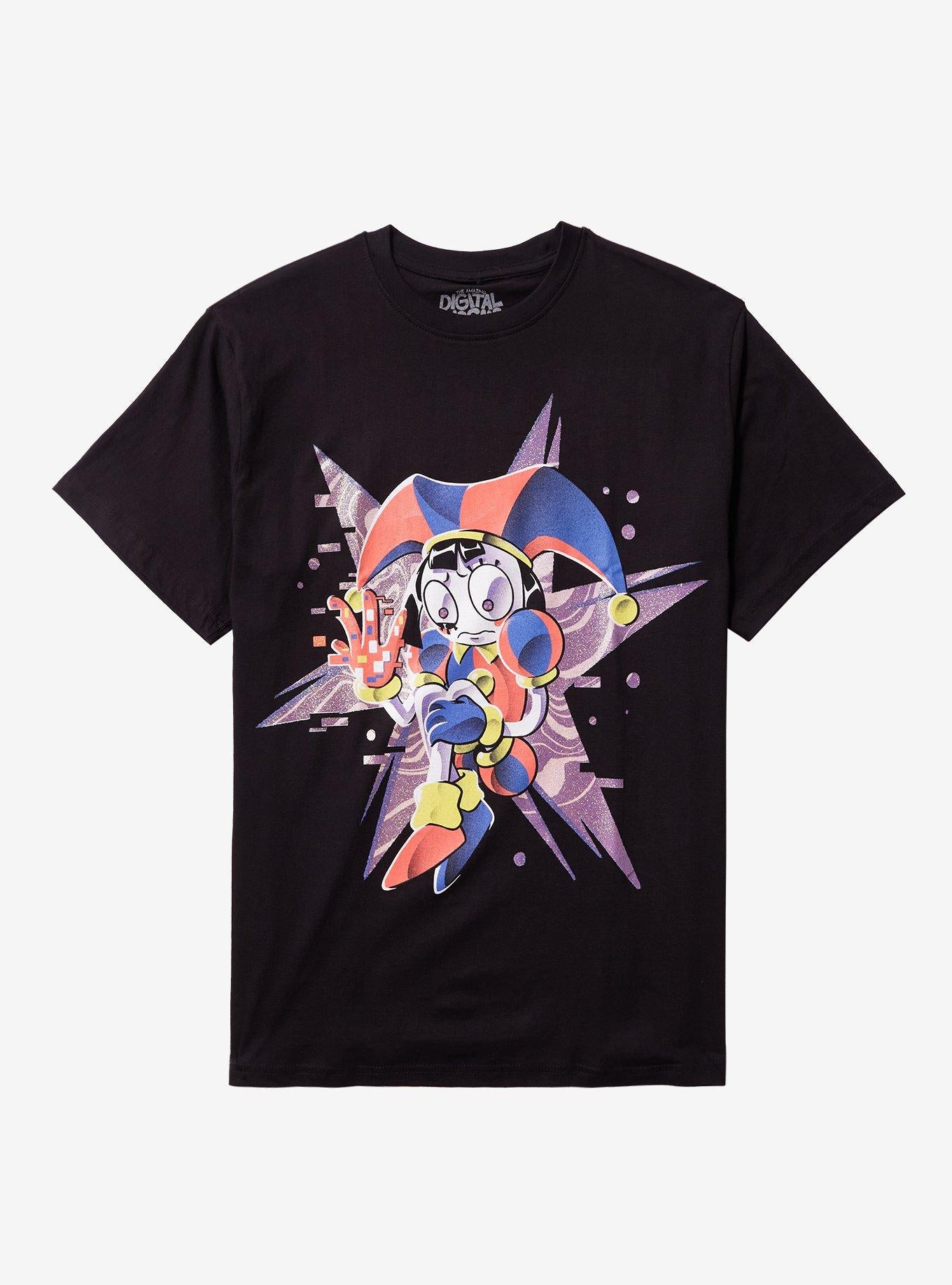 The Amazing Digital Circus Pomni Glitter TShirt Graphic Tee | Graphic Tee | Unisex Shirt | High-Quality Print