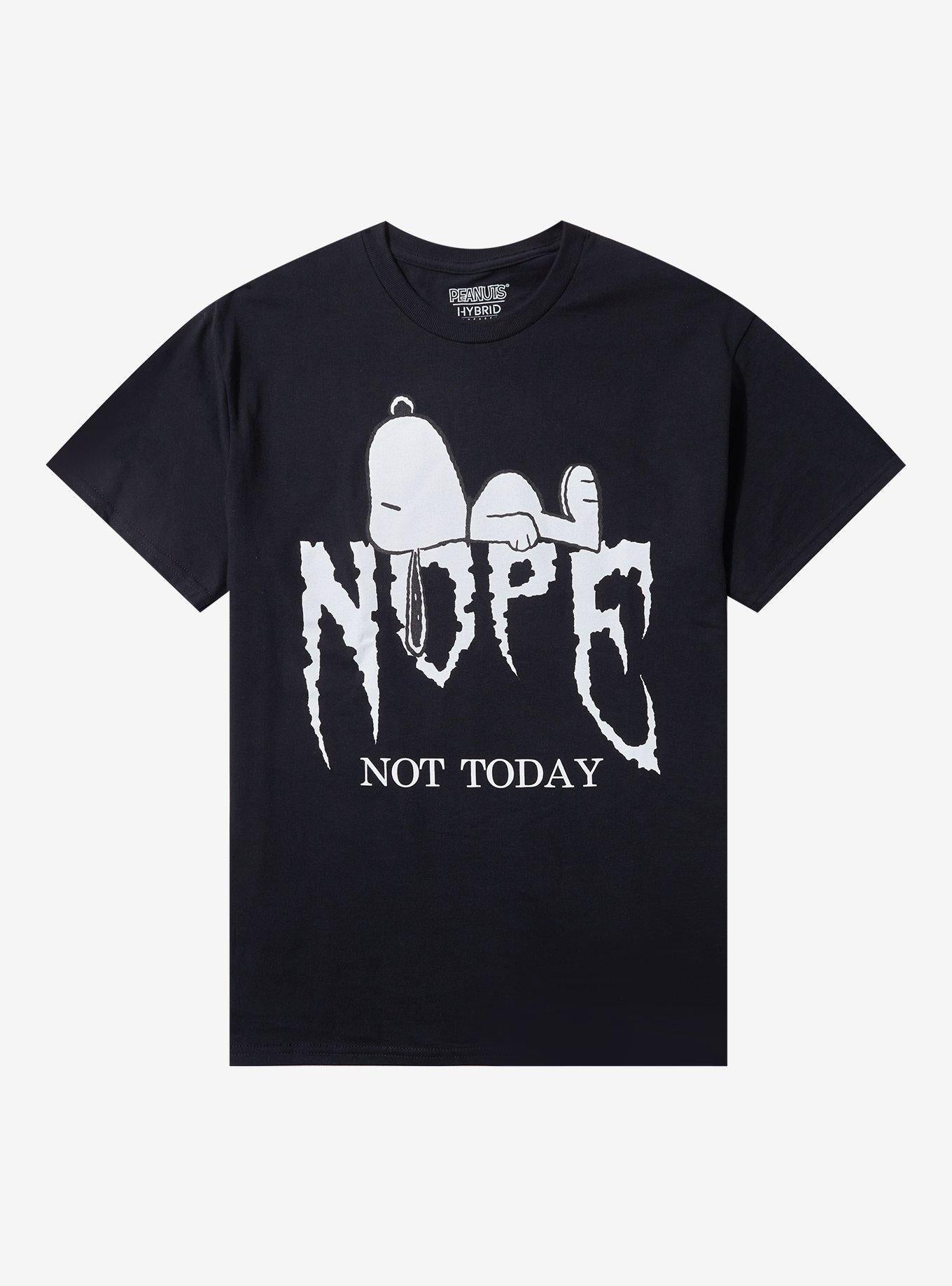 Peanuts Snoopy Nope Not Today TShirt Graphic Tee | Graphic Tee | Unisex Shirt | High-Quality Print