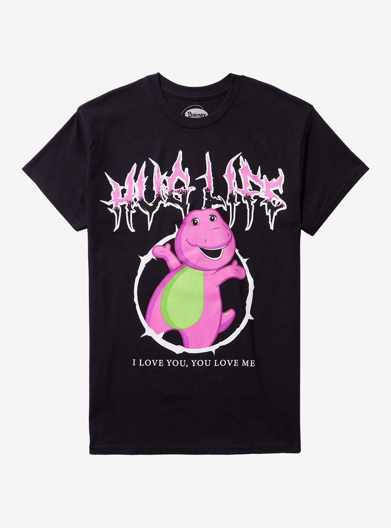 Barney Hug Life Metal T-Shirt | Premium Unisex T-Shirt, Trending Graphic Tee