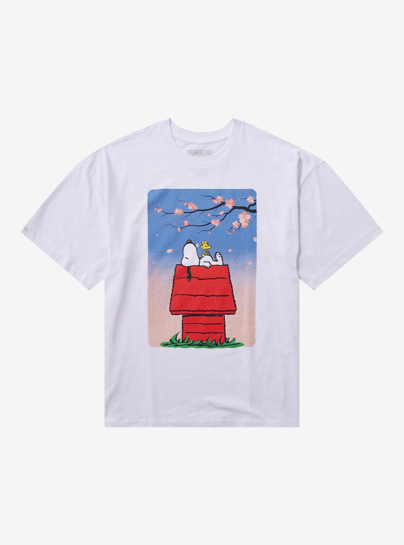 Peanuts Snoopy Cherry Blossom Dog House Girls TShirt Graphic Tee | Graphic Tee | Unisex Shirt | Top Trending Fashion