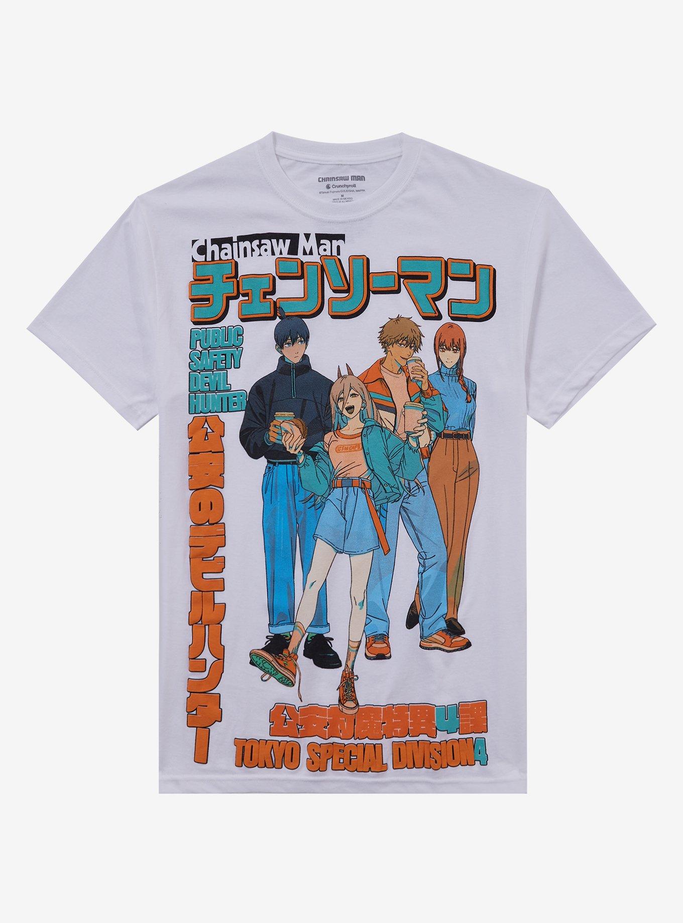 Chainsaw Man Group Casual TShirt Graphic Tee | Graphic Tee | Unisex Shirt | High-Quality Print