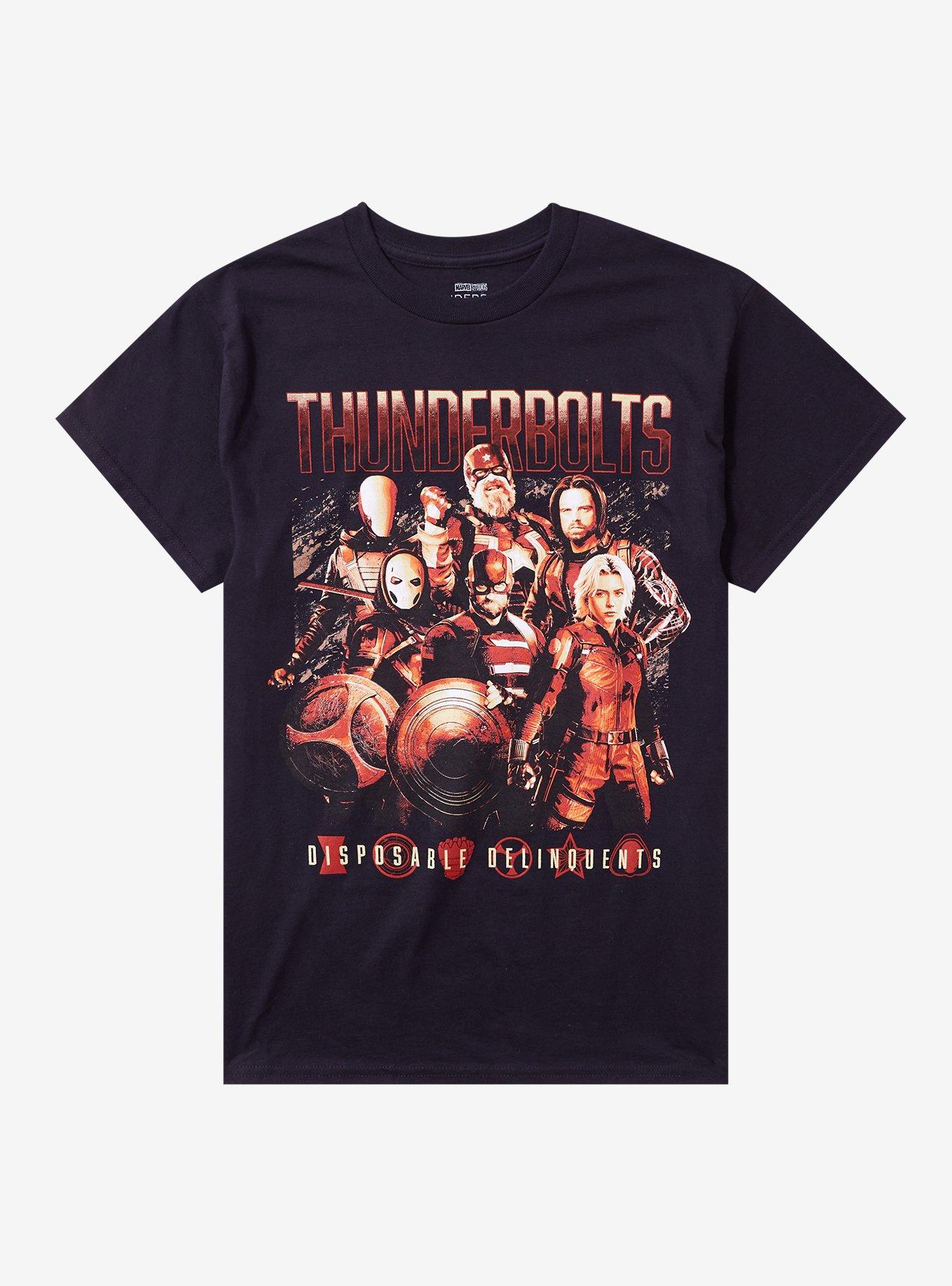 Marvel Thunderbolts Group Lineup T-Shirt | Premium Unisex T-Shirt, Trending Graphic Tee