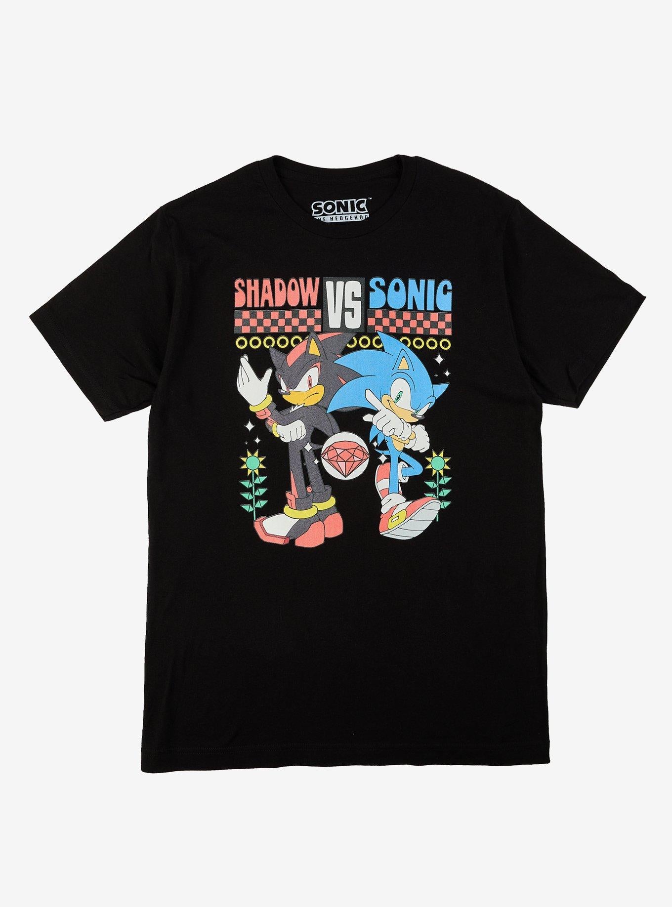 Sonic The Hedgehog Shadow Vs. Sonic Girls T-Shirt
