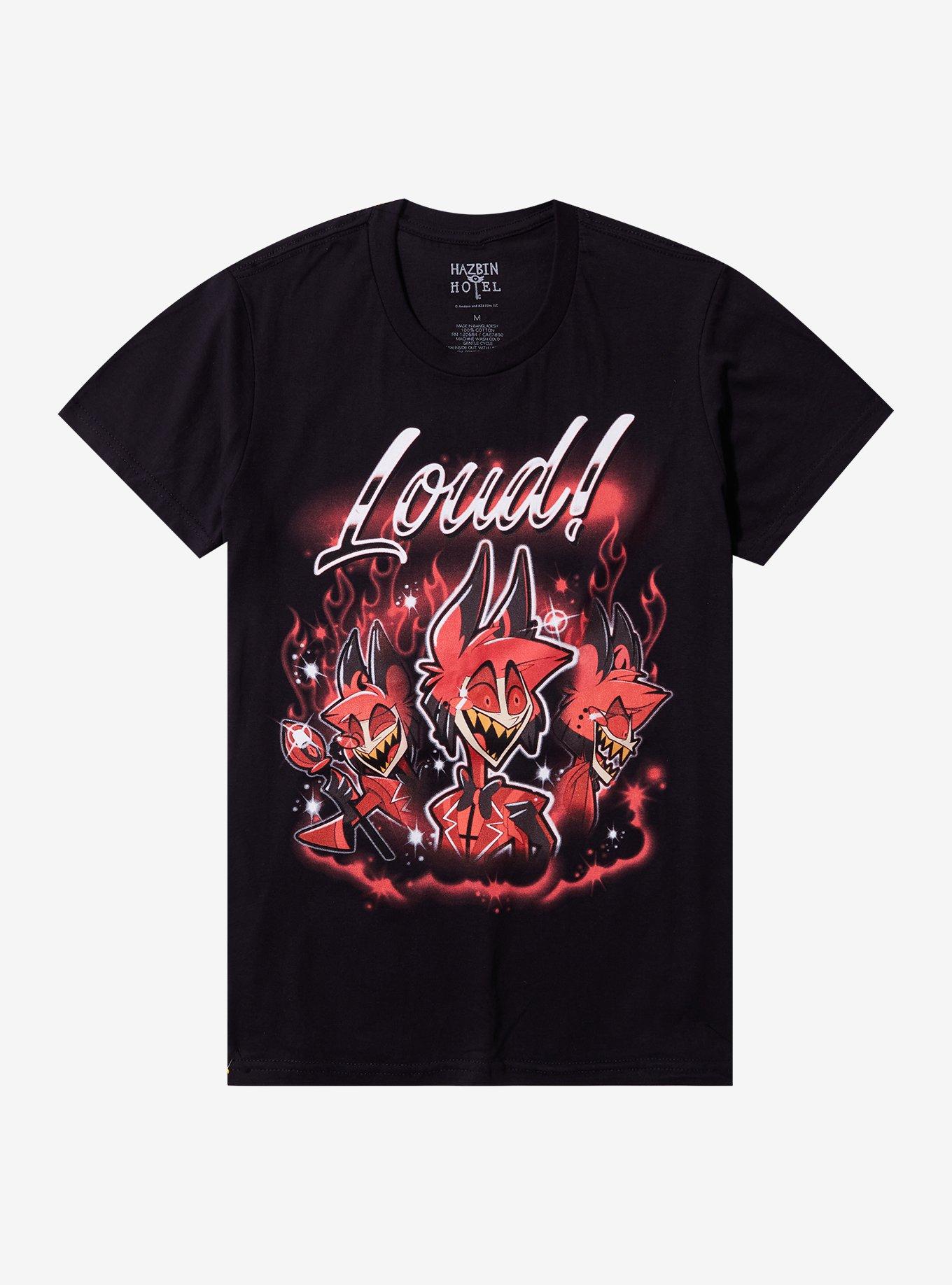 Hazbin Hotel Alastor Loud Collage Airbrush TShirt Graphic Tee | Graphic Tee | Unisex Shirt | Comfortable Daily Wear