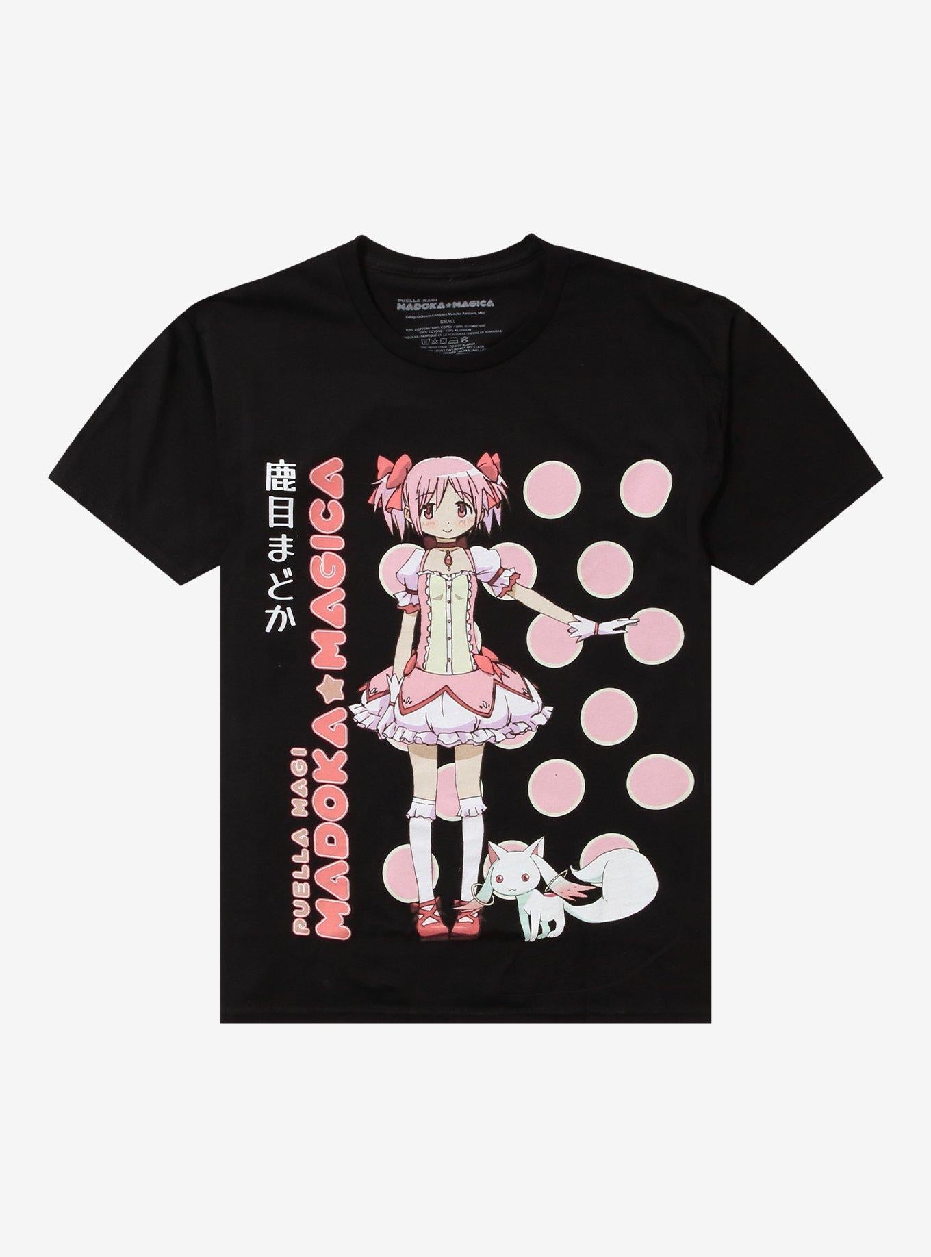 Puella Magi Madoka Magica Madoka Kaname Polka Dot Girls TShirt Graphic Tee | Graphic Tee | Unisex Shirt | High-Quality Print