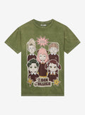 Spy X Family Anya Group Green Wash Girls TShirt Graphic Tee | Graphic Tee | Unisex Shirt | Premium Quality Apparel