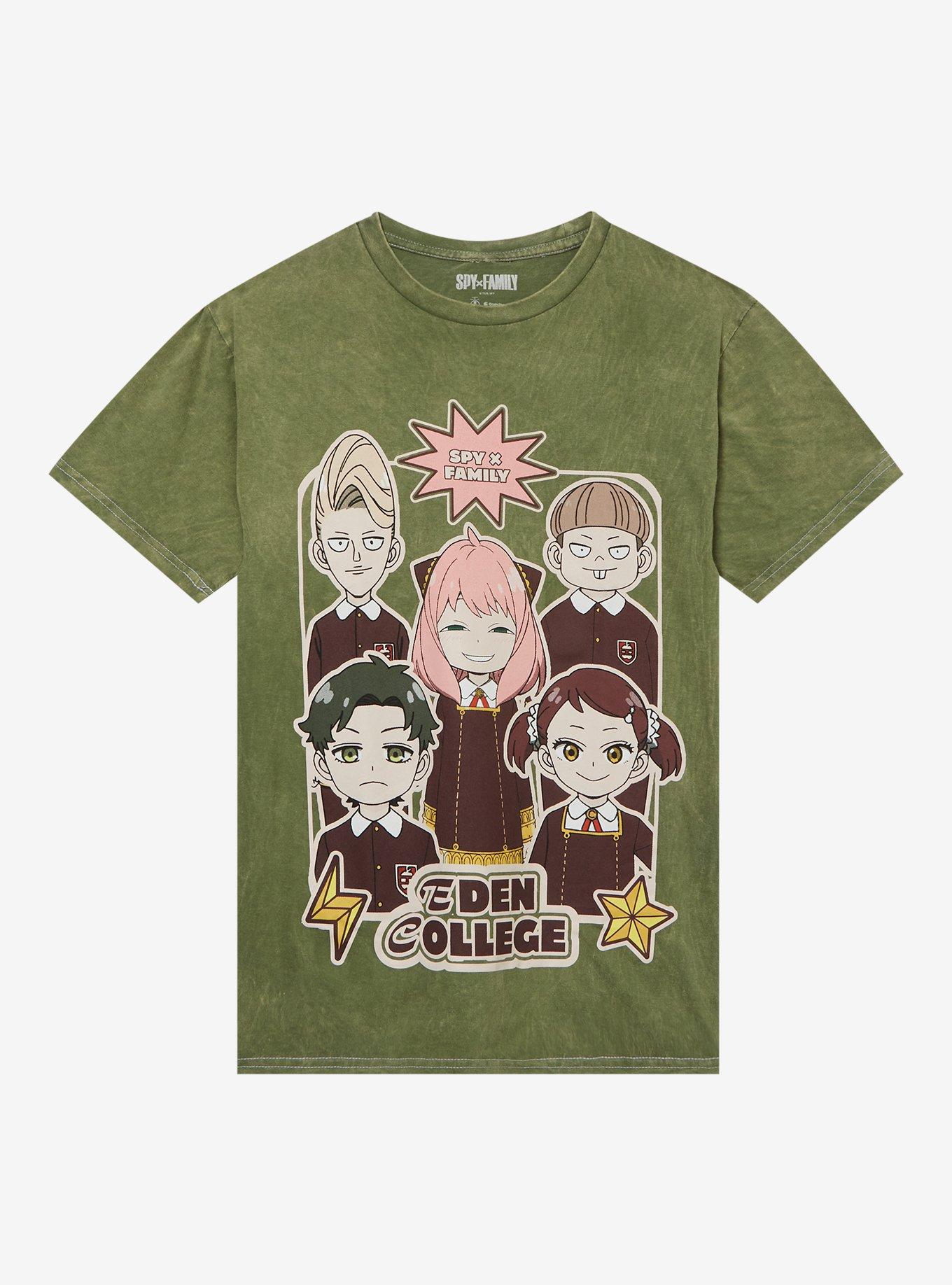 Spy X Family Anya Group Green Wash Girls TShirt Graphic Tee | Graphic Tee | Unisex Shirt | Premium Quality Apparel