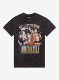 Attack On Titan Levi Cleaning Dark Wash Girls TShirt Graphic Tee | Graphic Tee | Unisex Shirt | Comfortable Daily Wear