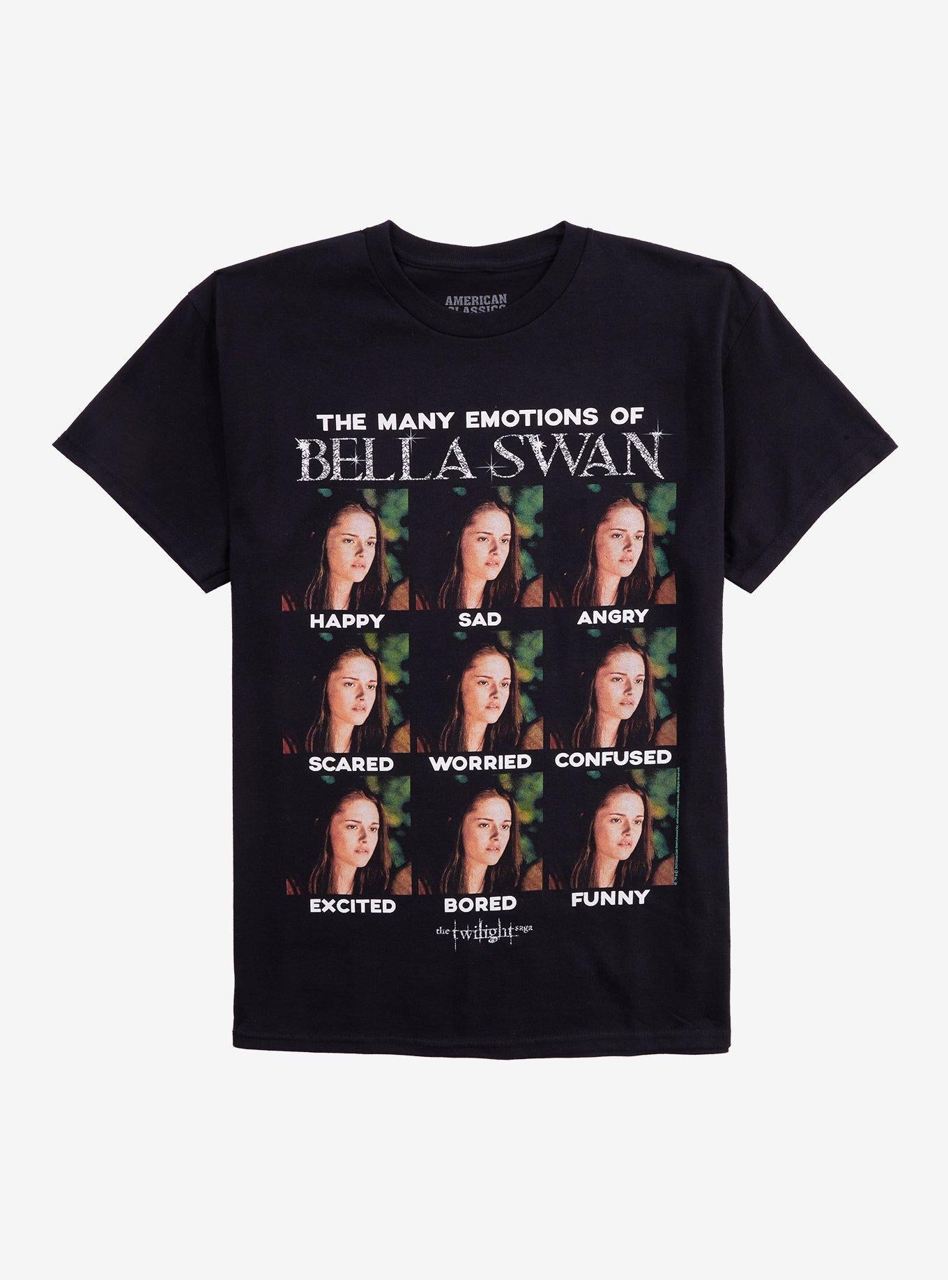 The Twilight Saga Bella Swan Emotions Girls TShirt Graphic Tee | Graphic Tee | Unisex Shirt | High-Quality Print