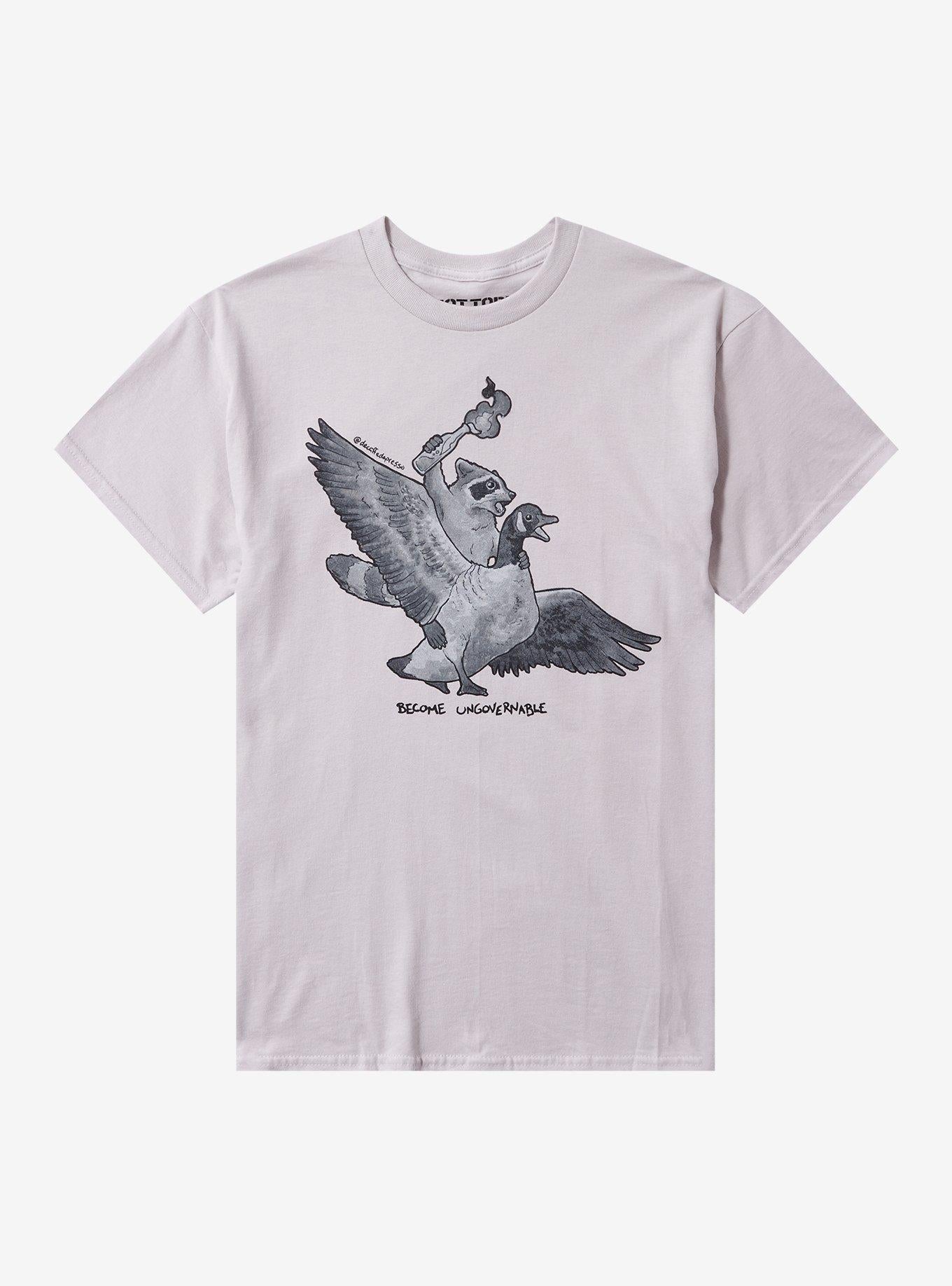 Raccoon Ungovernable TShirt By Decaffedepresso Graphic Tee | Graphic Tee | Unisex Shirt | Best-Selling Design