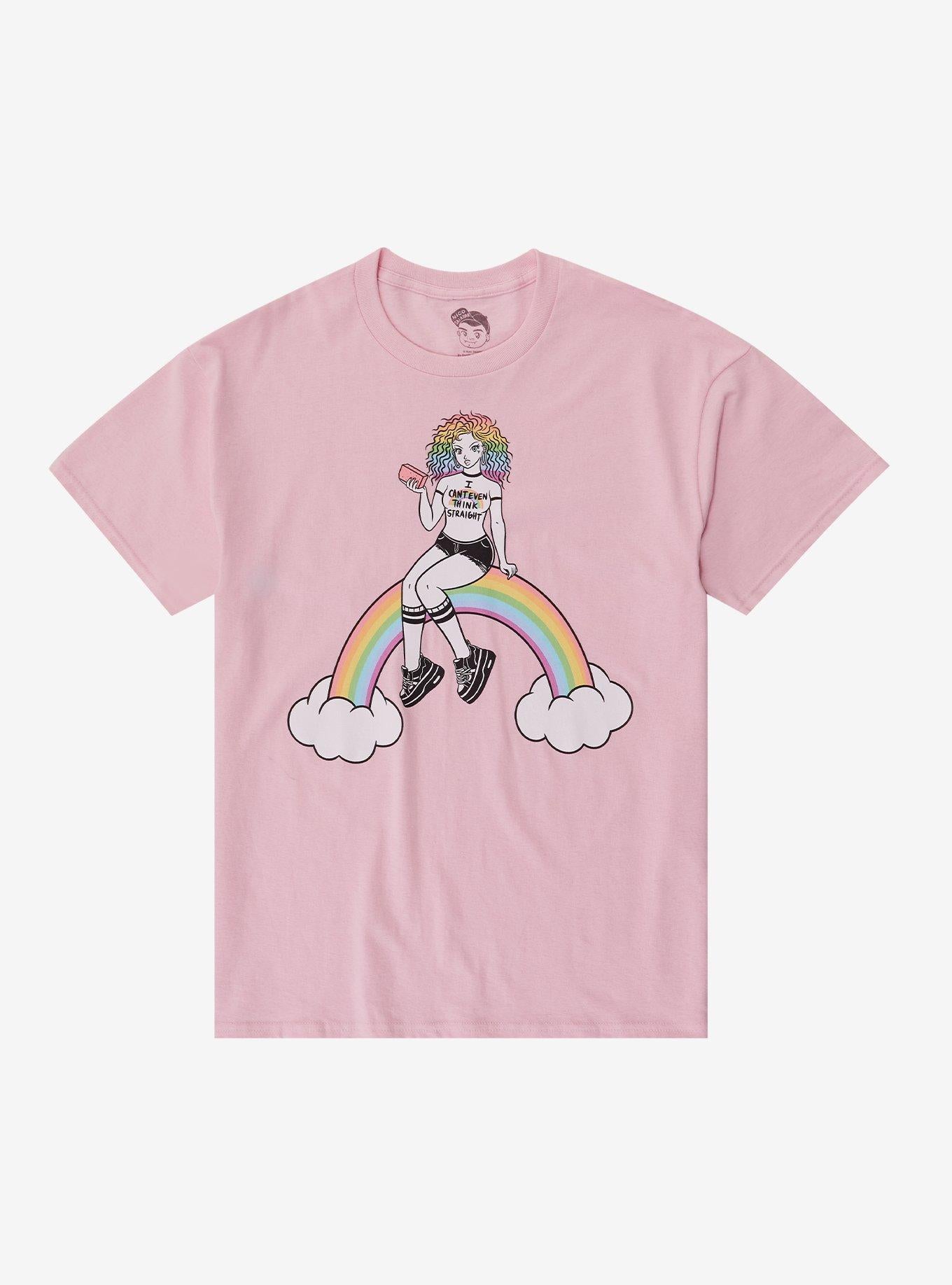 Cant Even Think Straight Rainbow TShirt By Nico Salazar Graphic Tee | Graphic Tee | Unisex Shirt | Premium Quality Apparel