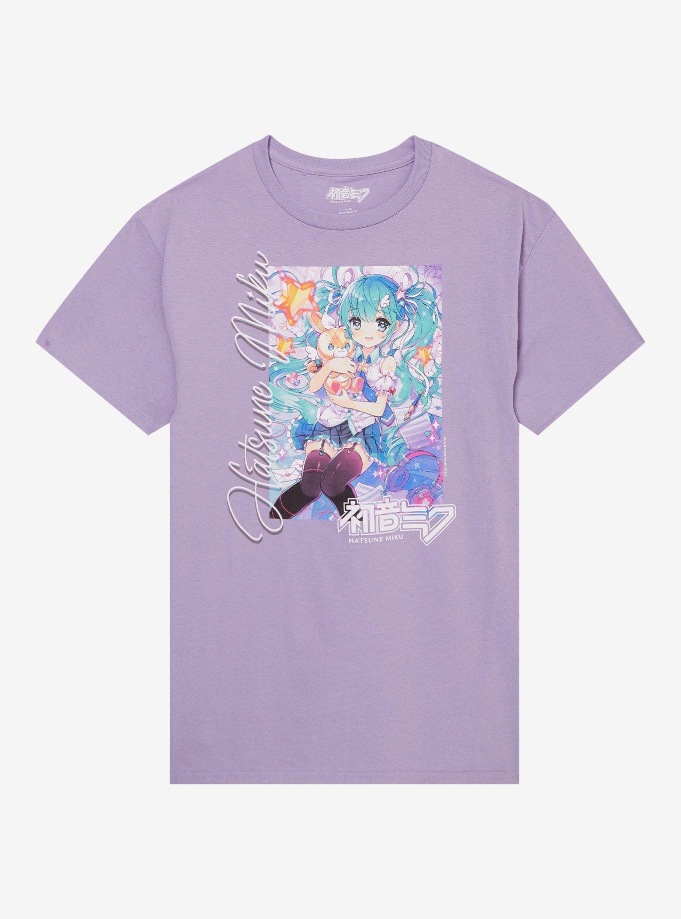 Hatsune Miku Chibi Purple Girls TShirt Graphic Tee | Graphic Tee | Unisex Shirt | Comfortable Daily Wear