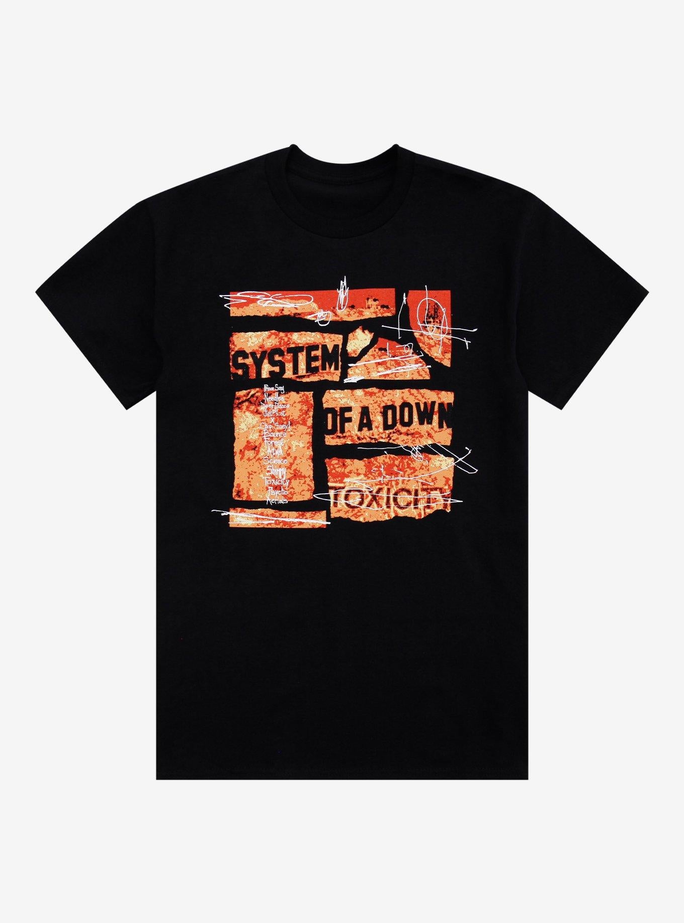 System Of A Down Toxicity Tracklisting TShirt Graphic Tee | Graphic Tee | Unisex Shirt | Best-Selling Design