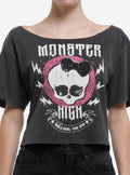 Monster High Skullette Off-The-Shoulder Girls T-Shirt