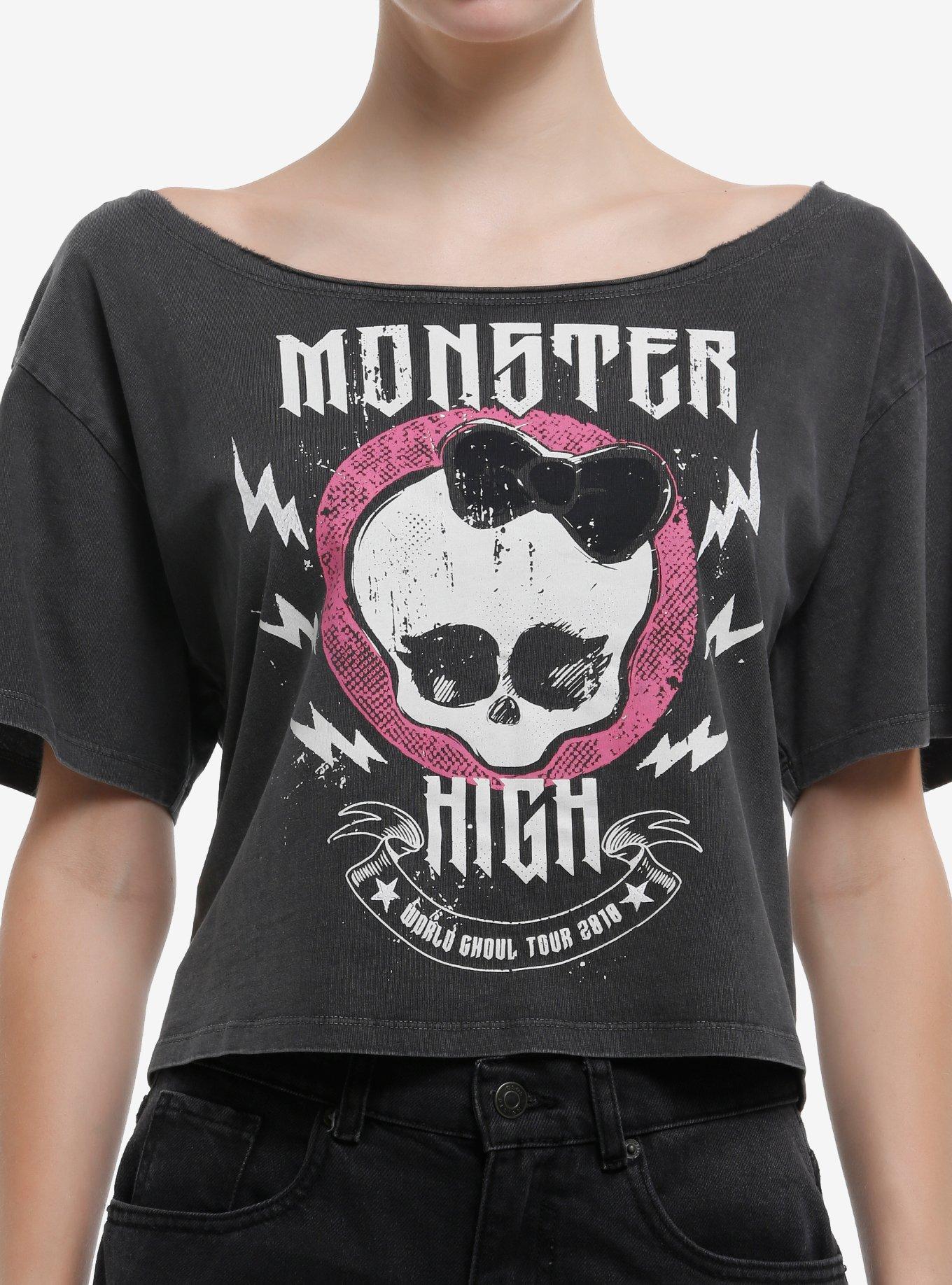 Monster High Skullette Off-The-Shoulder Girls T-Shirt
