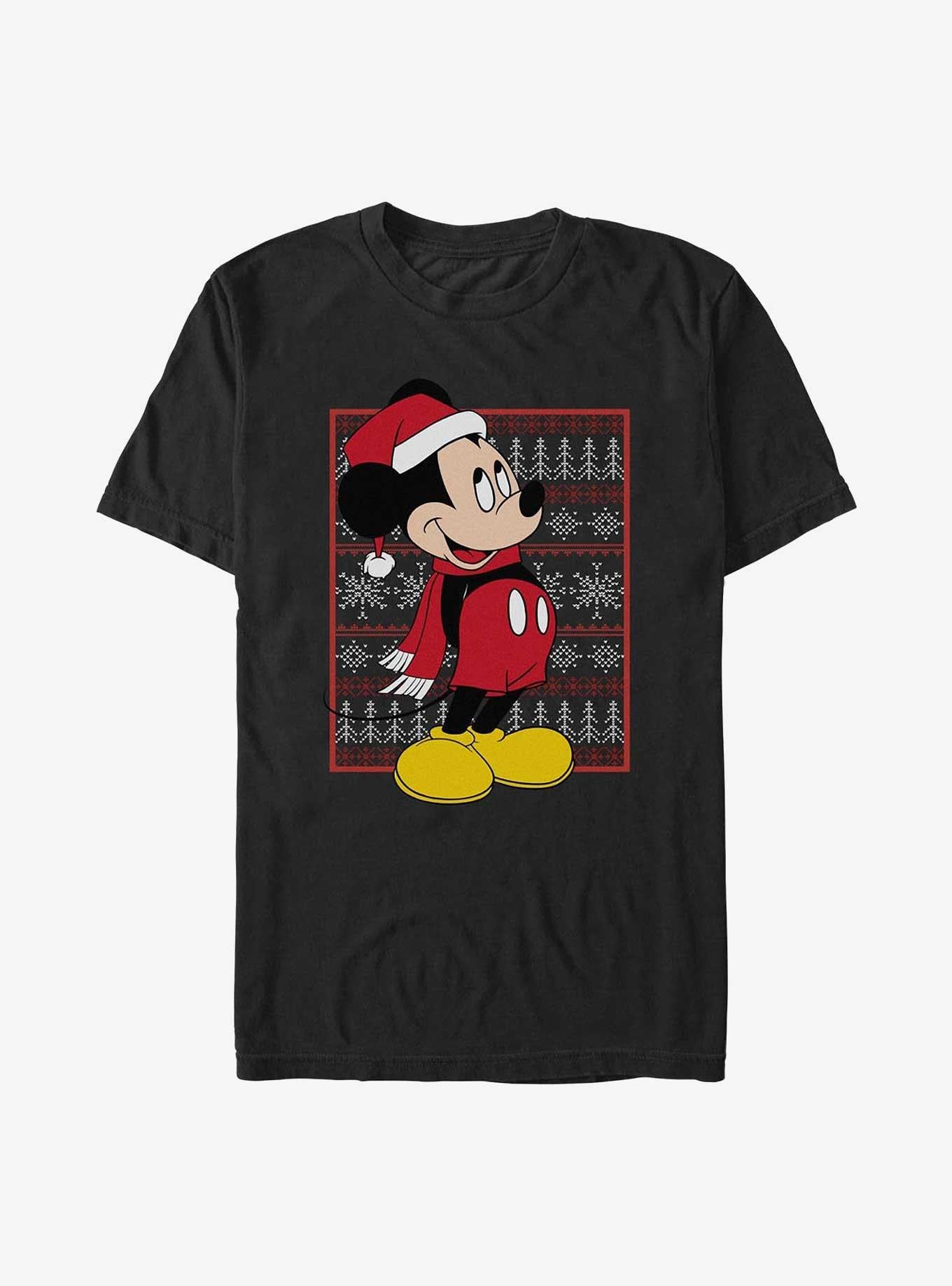 Disney Mickey Mouse Christmas Ugly Sweater T-Shirt T-Shirt | Fan Favorite Style | Top Pick For Fans