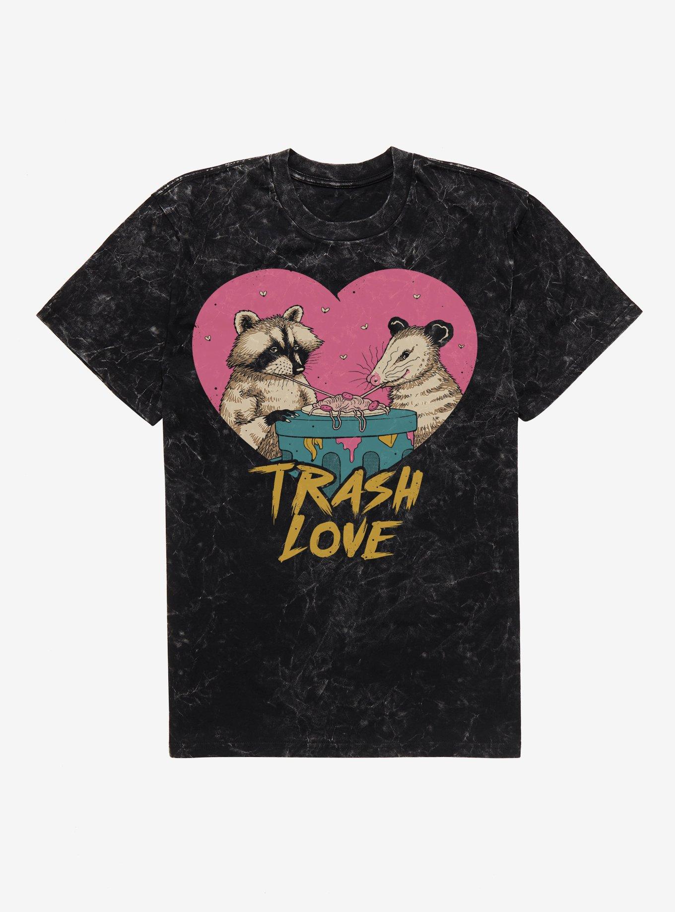 Trash Love Raccoon And Possum Mineral Wash T Shirt T Shirt Viral TikTok Fan Favorite