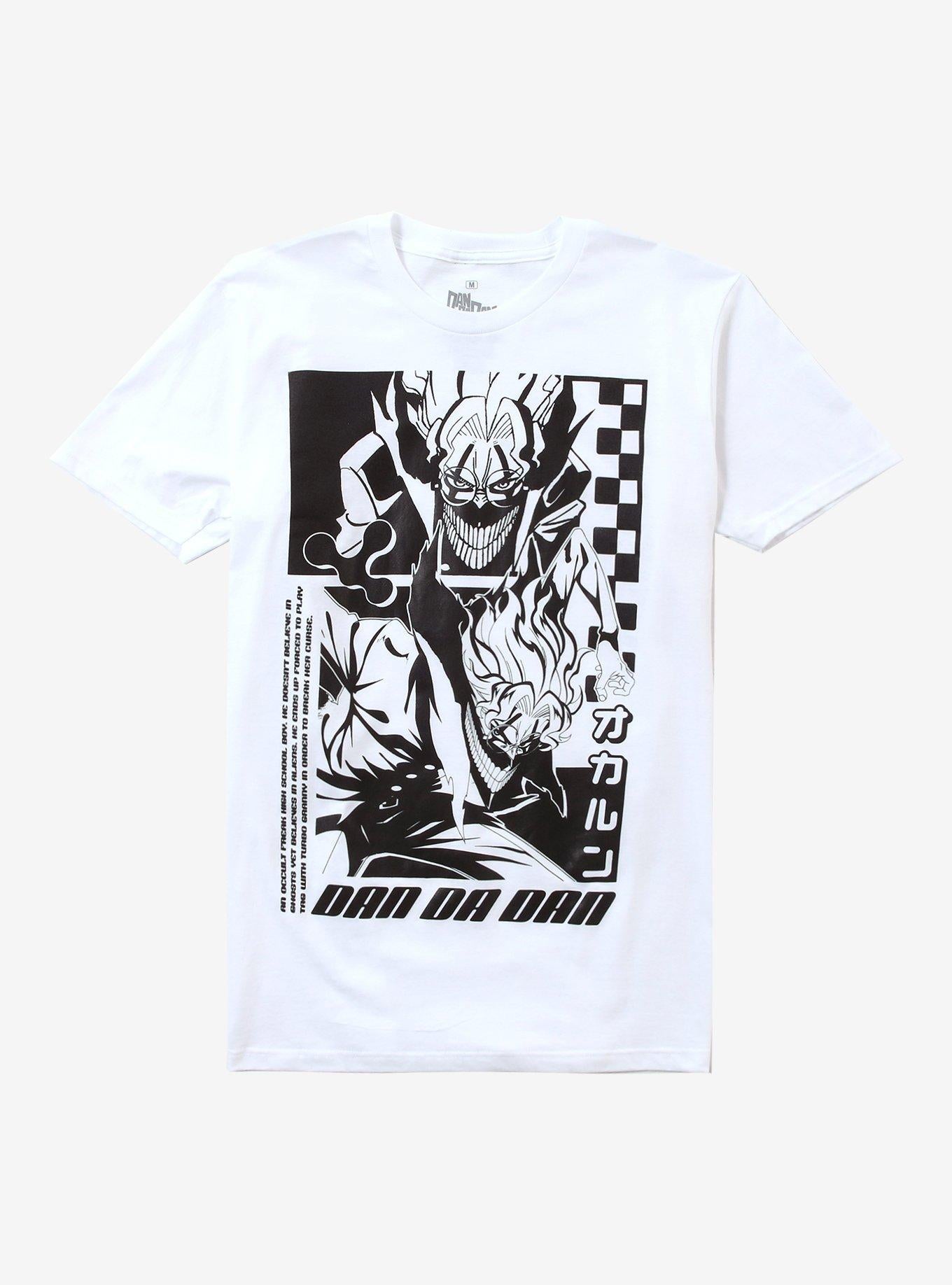 Dandadan Okarun Black White Jumbo Print TShirt Graphic Tee | Graphic Tee | Unisex Shirt | Soft Comfortable Wear