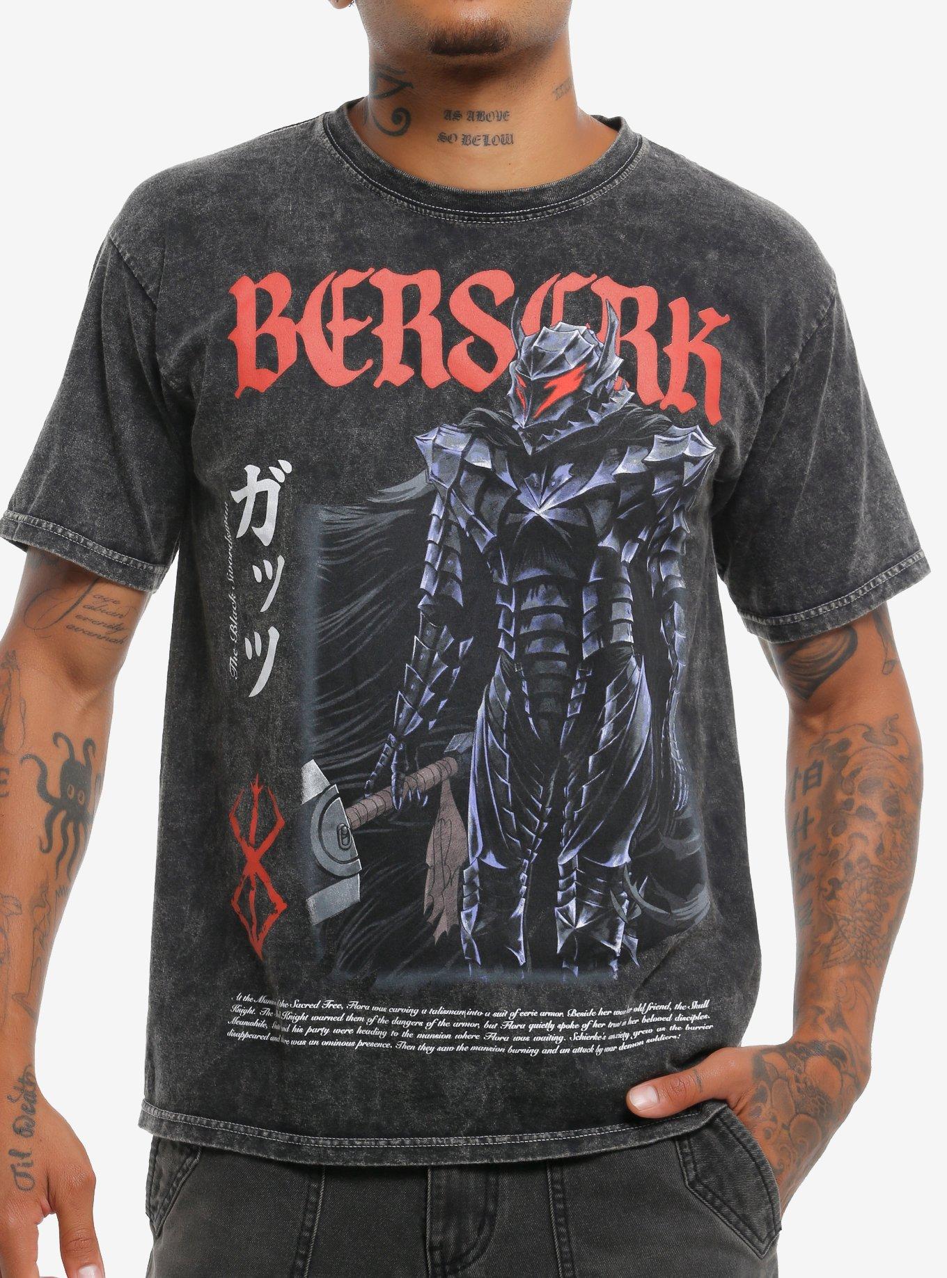 Berserk Berserker Armor MineralWash TShirt Graphic Tee | Graphic Tee | Unisex Shirt | Soft Comfortable Wear