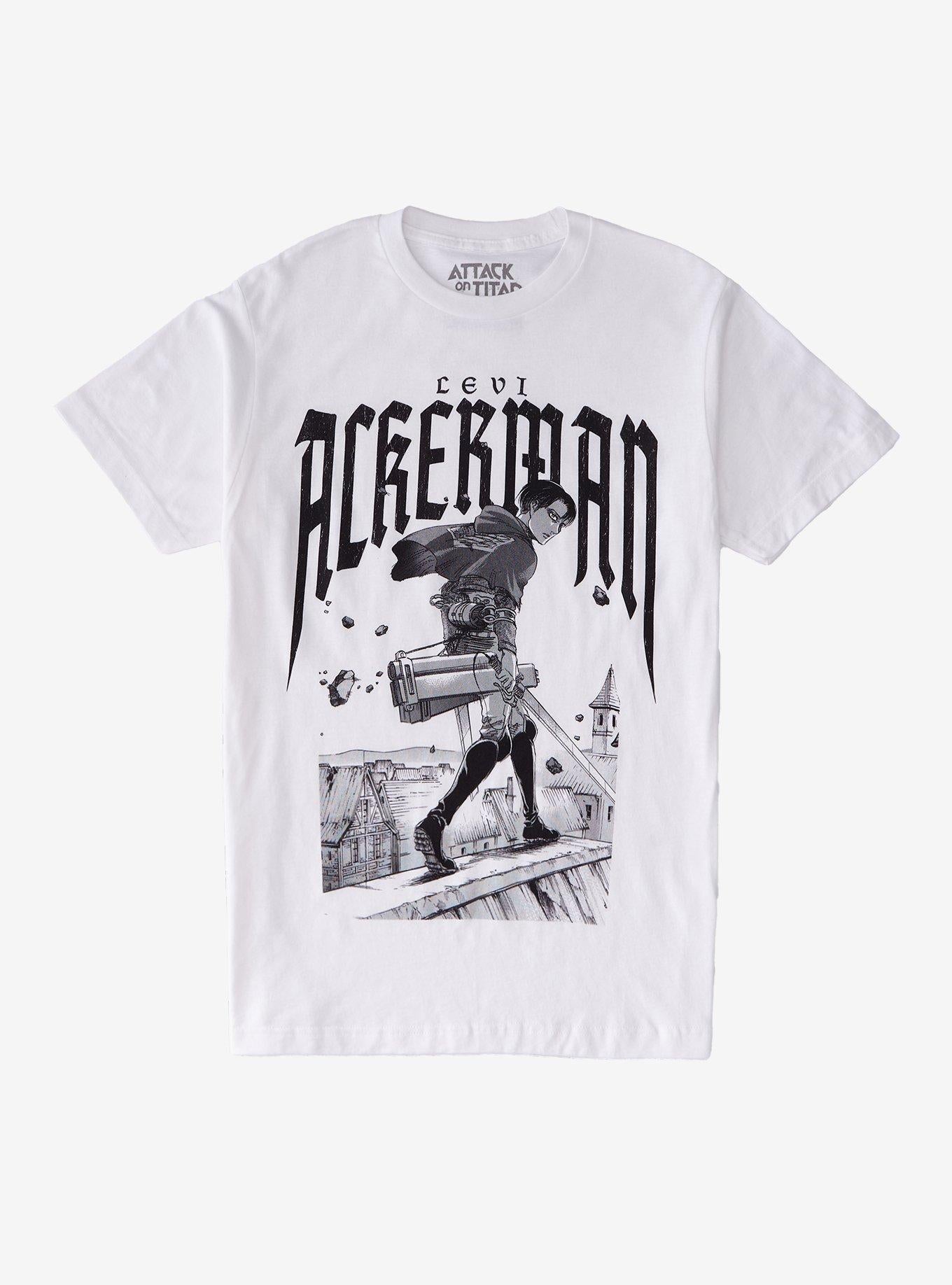 Attack On Titan Levi Black White TShirt Graphic Tee | Graphic Tee | Unisex Shirt | Best-Selling Design