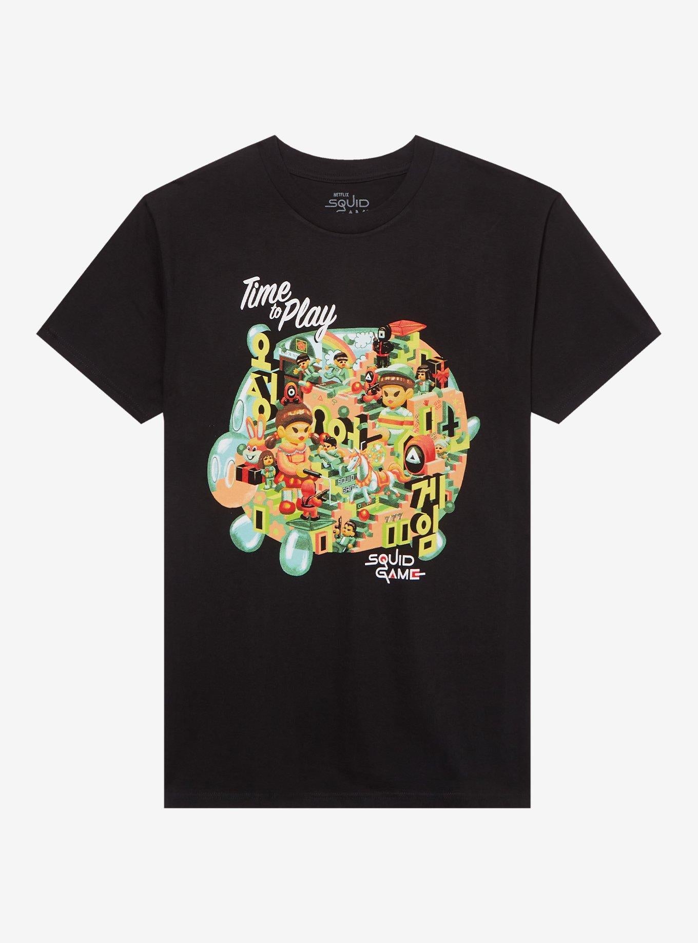 Squid Game Time To Play Collage TShirt Graphic Tee | Graphic Tee | Unisex Shirt | Comfortable Daily Wear