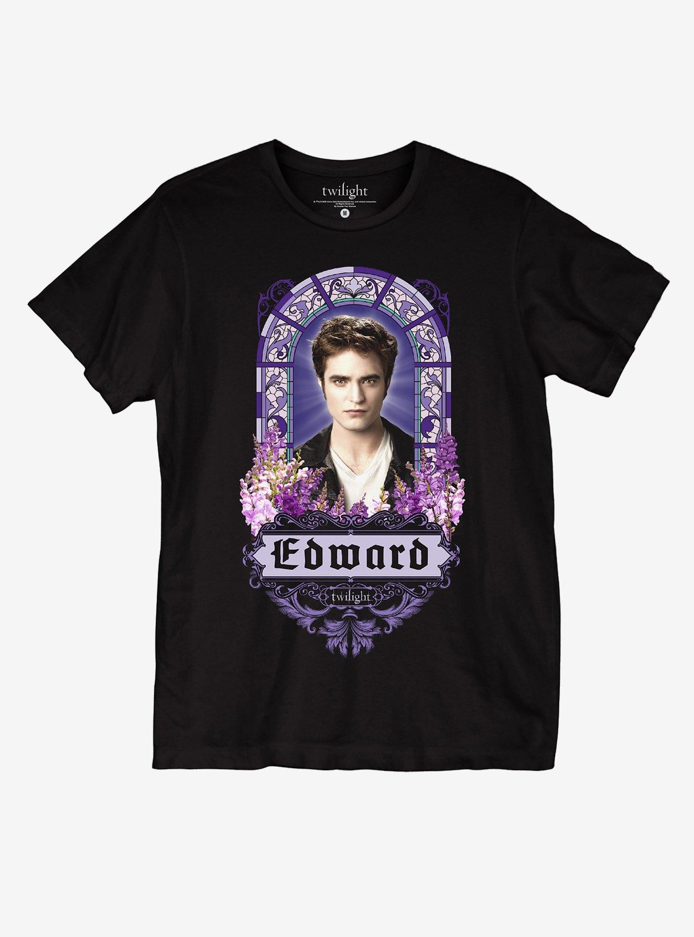 Twilight Edward Stained Glass Portrait Girls TShirt Graphic Tee | Graphic Tee | Unisex Shirt | Comfortable Daily Wear