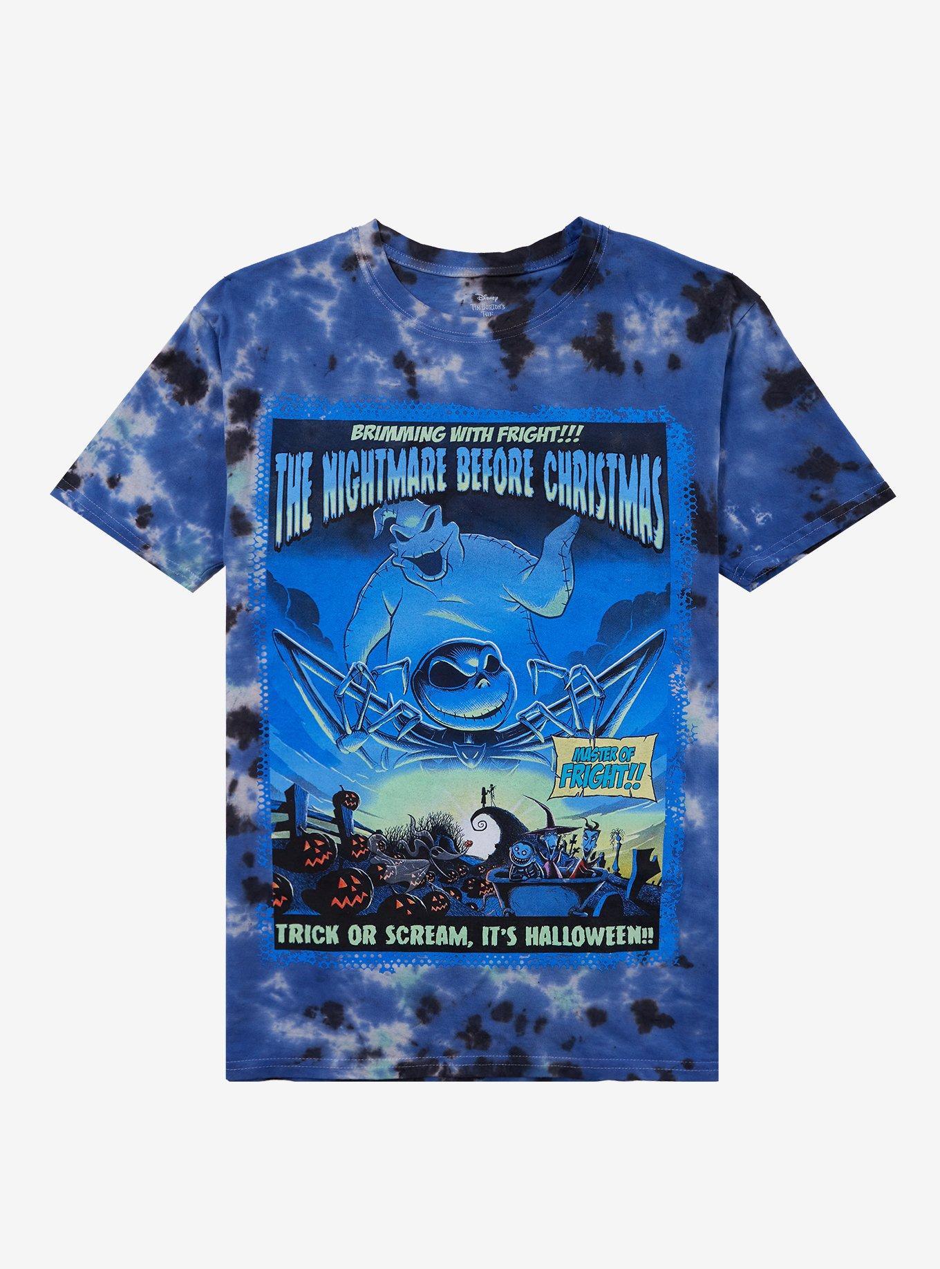 The Nightmare Before Christmas Oogie Boogie TieDye Girls TShirt Graphic Tee | Graphic Tee | Unisex Shirt | Comfortable Daily Wear