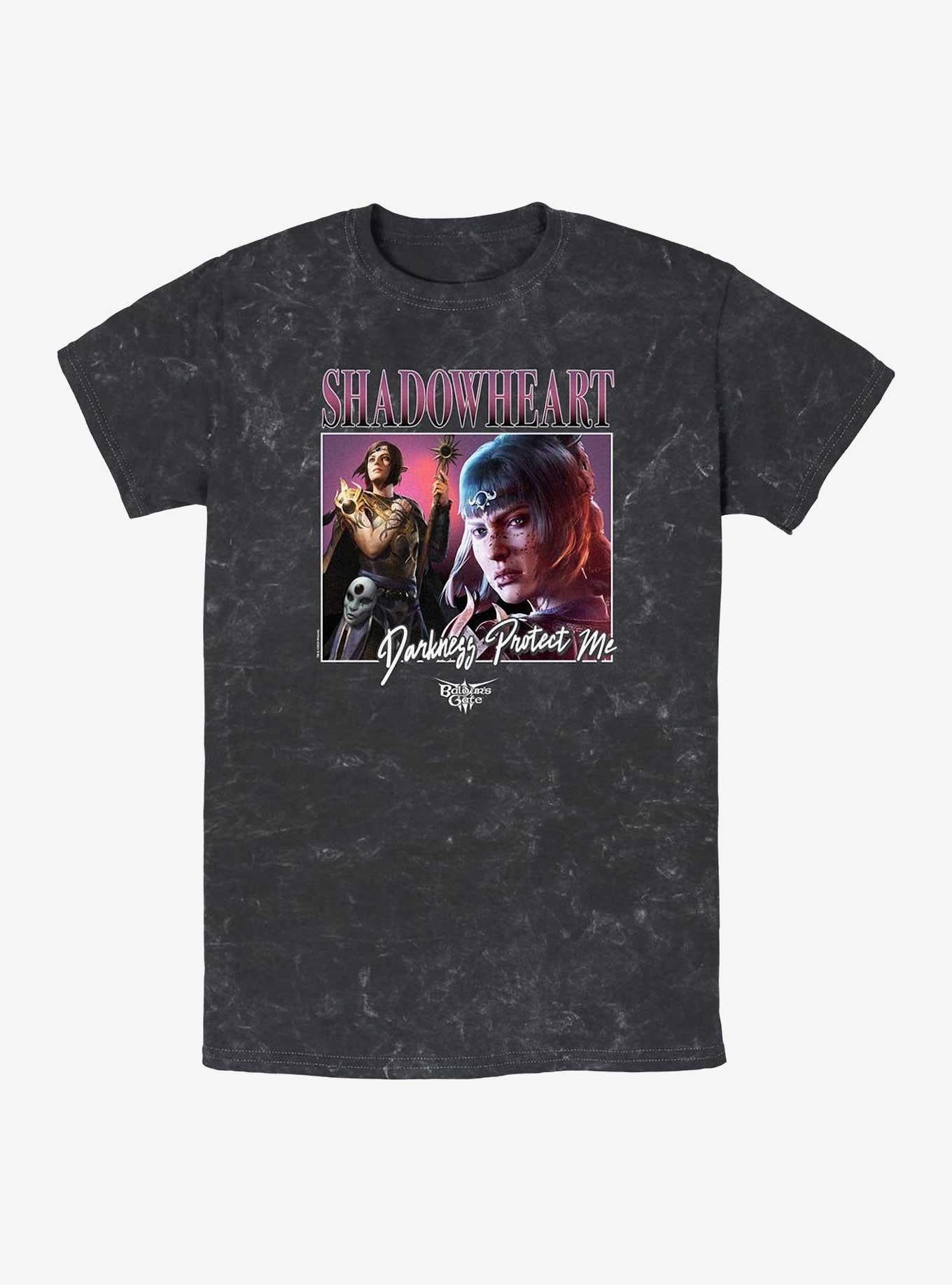 Dungeons & Dragons Baldur's Gate Shadowheart Vintage Darkness Mineral Wash T-Shirt