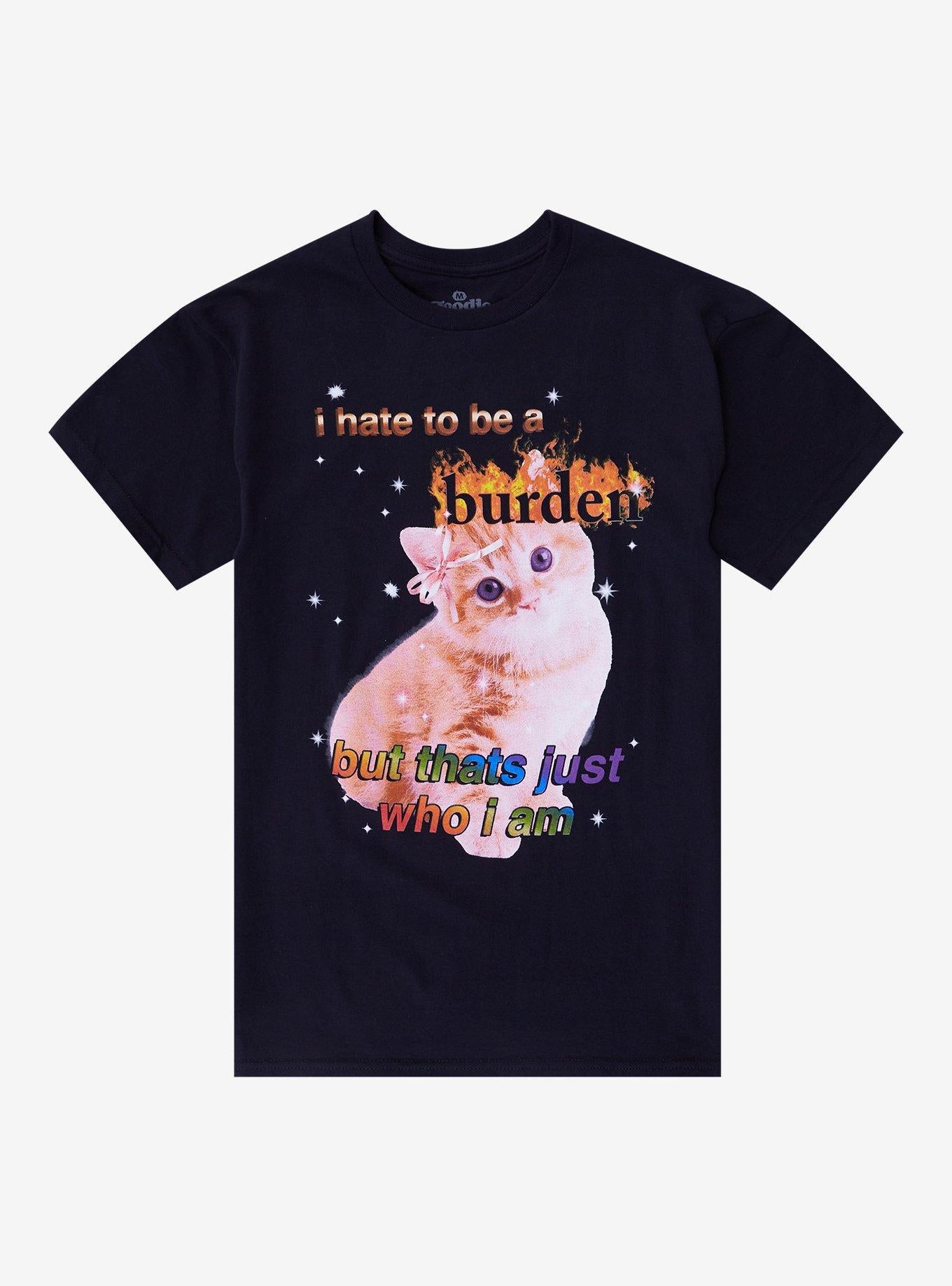 Kitten Burden T-Shirt By Goodie Two Sleeves