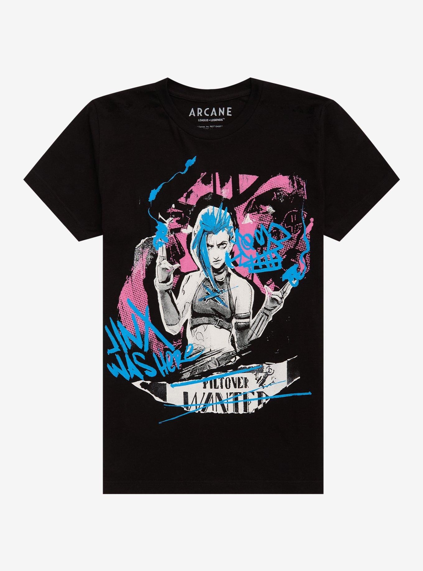 Arcane Jinx Graffiti Poster DoubleSided TShirt Graphic Tee | Graphic Tee | Unisex Shirt | Best-Selling Design