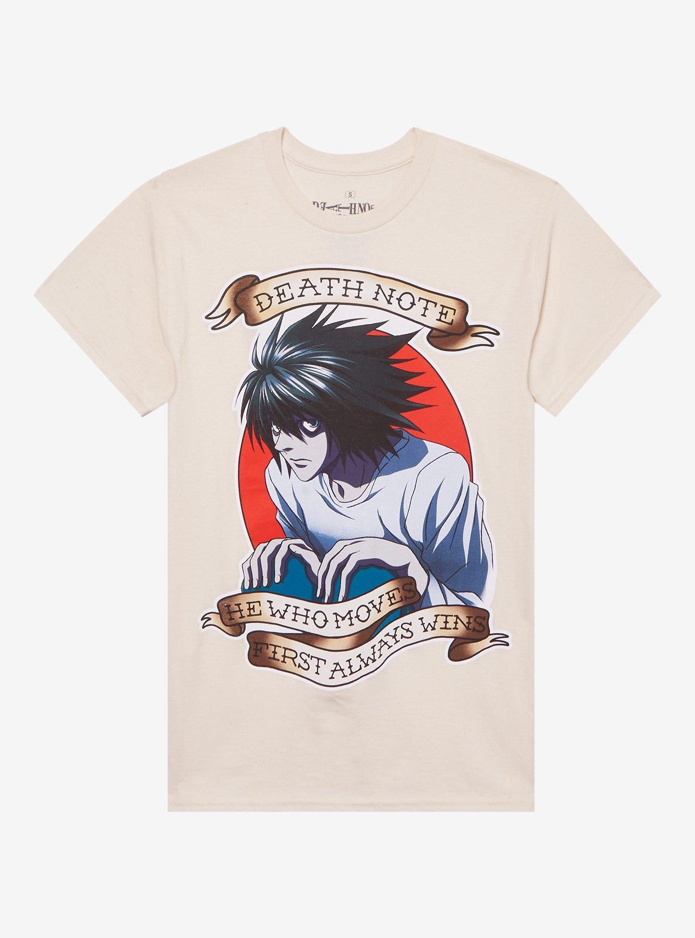Death Note L Traditional Tattoo TShirt Graphic Tee | Graphic Tee | Unisex Shirt | Top Trending Fashion