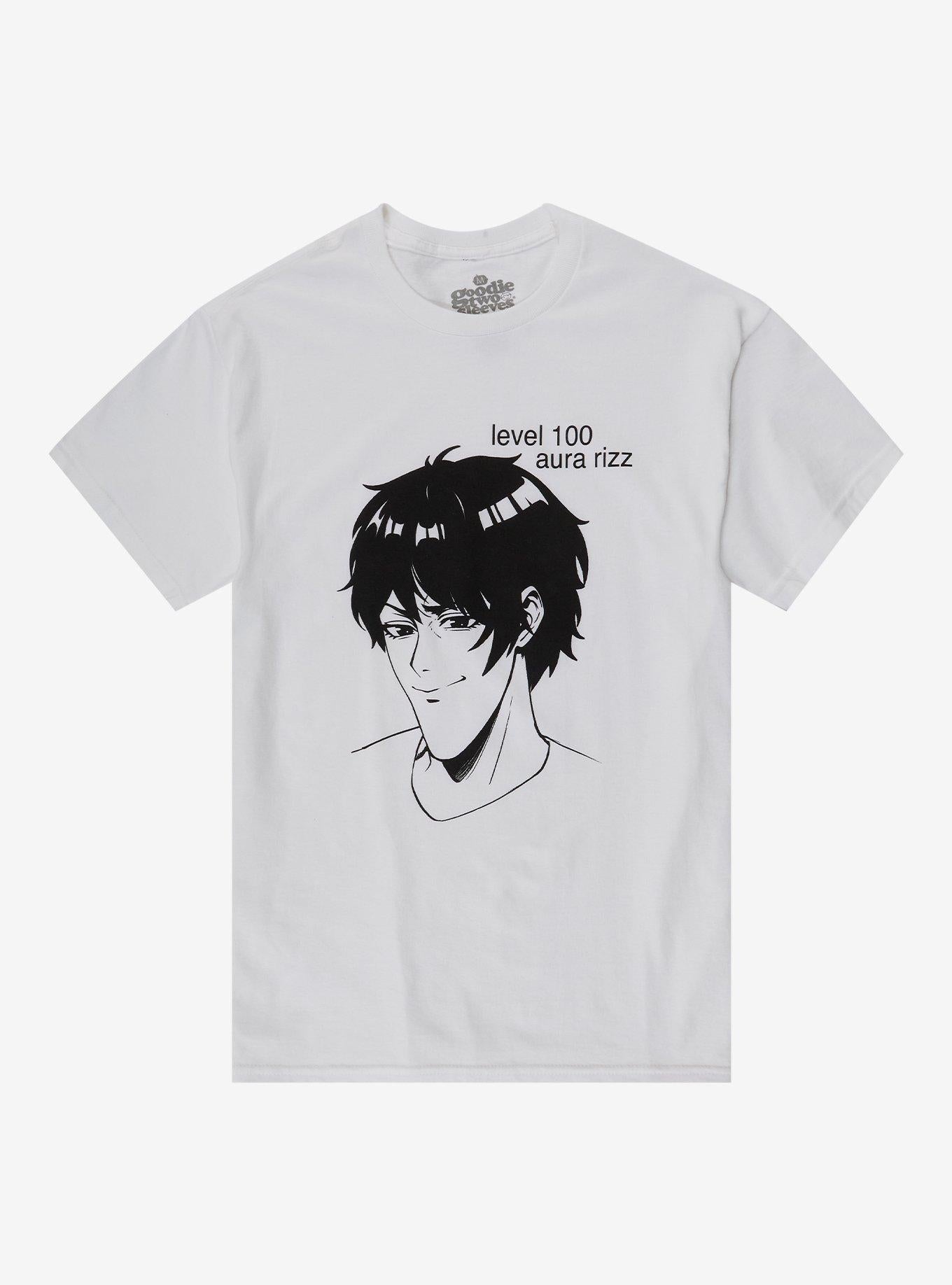 Level 100 Aura Rizz T-Shirt By Goodie Two Sleeves