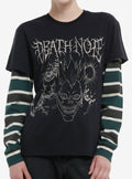 Death Note Ryuk Stripe Girls Twofer LongSleeve TShirt Graphic Tee | Graphic Tee | Unisex Shirt | Top Trending Fashion