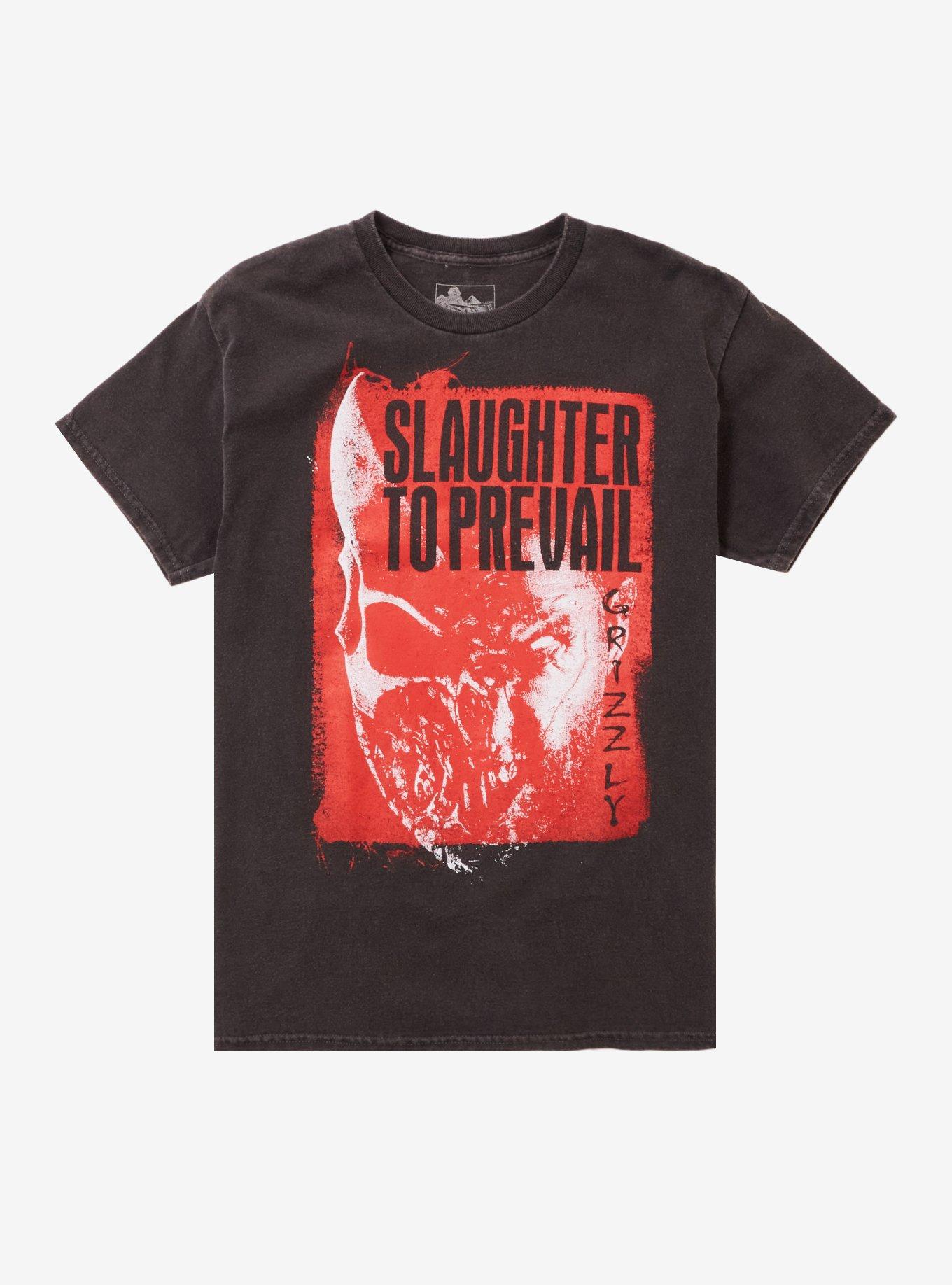 Slaughter To Prevail Grizzly Pigment-Dye T-Shirt Hot Topic Exclusive