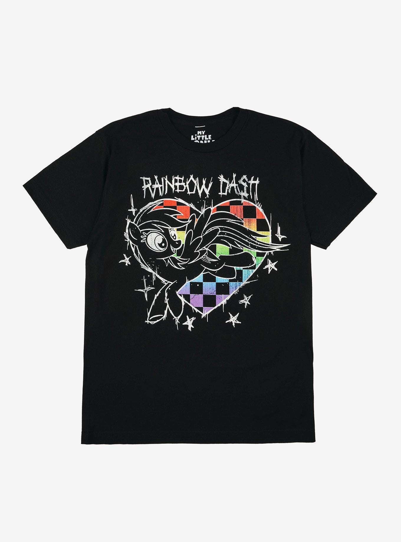 My Little Pony Friendship Is Magic Rainbow Dash Heart Girls TShirt Graphic Tee | Graphic Tee | Unisex Shirt | Best-Selling Design
