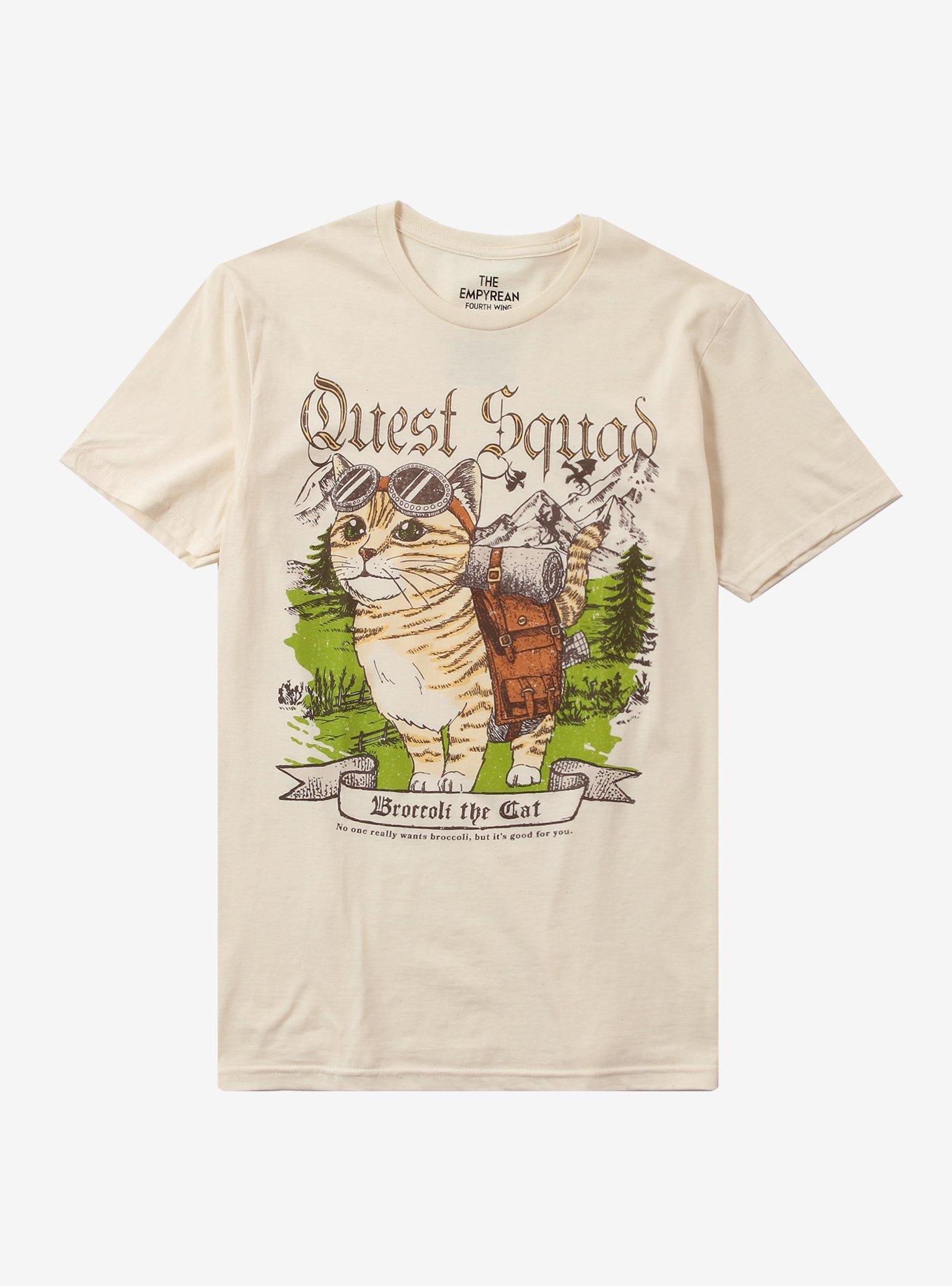 Fourth Wing Quest Squad Broccoli Girls TShirt Graphic Tee | Graphic Tee | Unisex Shirt | Premium Quality Apparel