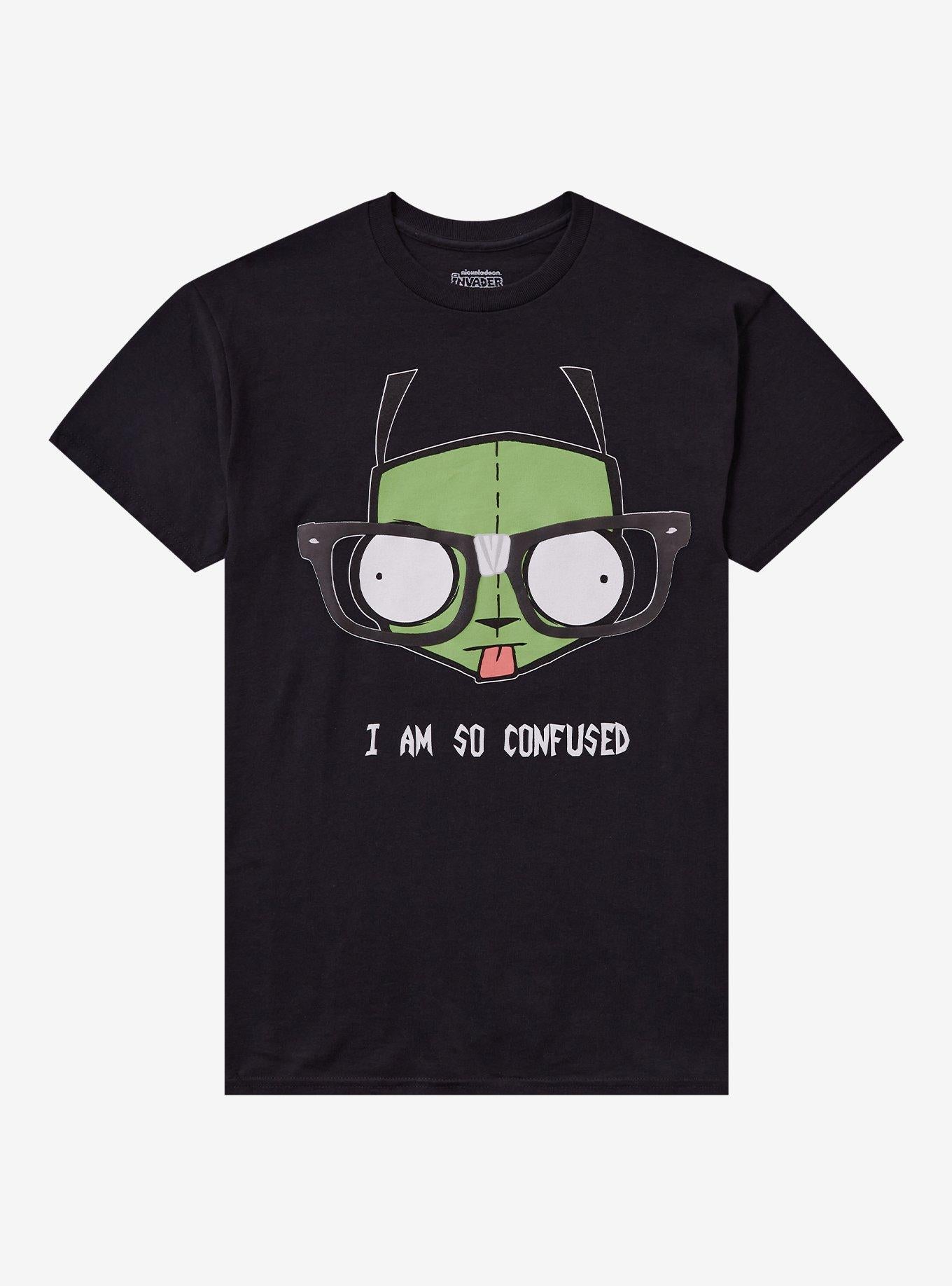 Invader Zim GIR So Confused Girls TShirt Graphic Tee | Graphic Tee | Unisex Shirt | High-Quality Print