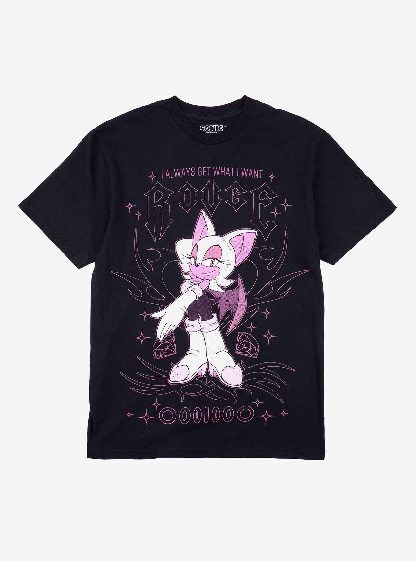 Sonic The Hedgehog Rouge The Bat Get What I Want Girls TShirt Graphic Tee | Graphic Tee | Unisex Shirt | Soft Comfortable Wear